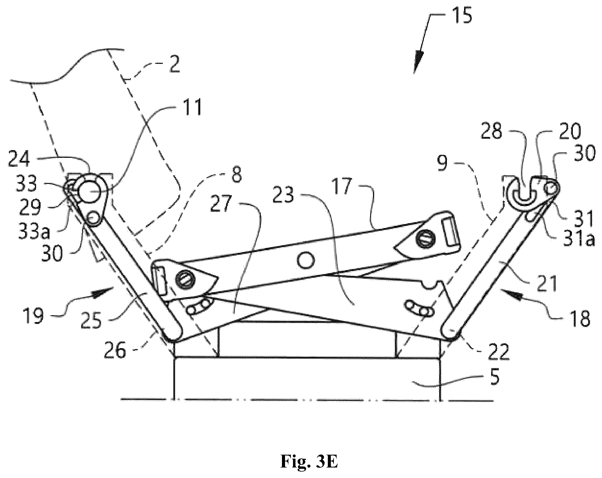 Patent US12134338 Figure 8 – Vehicle seat adjustable between a forward facing setup and a rearward facing setup