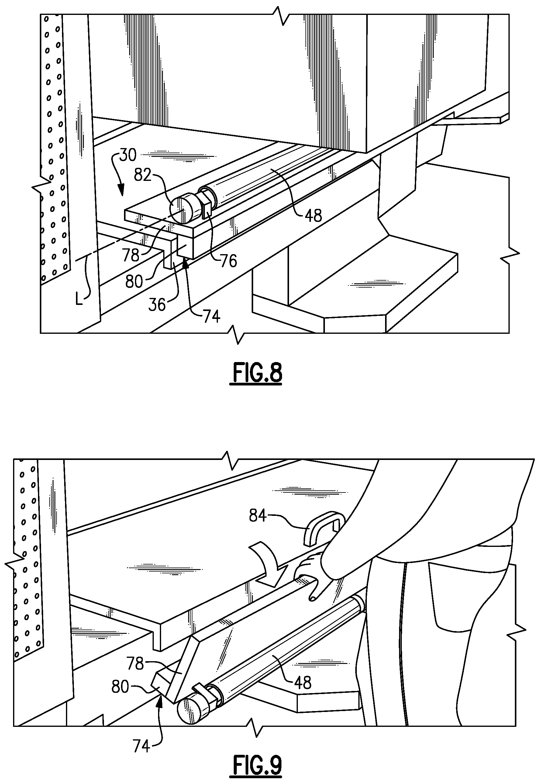 Patent US12134340 Figure 6 – Vehicle including load-assist roller