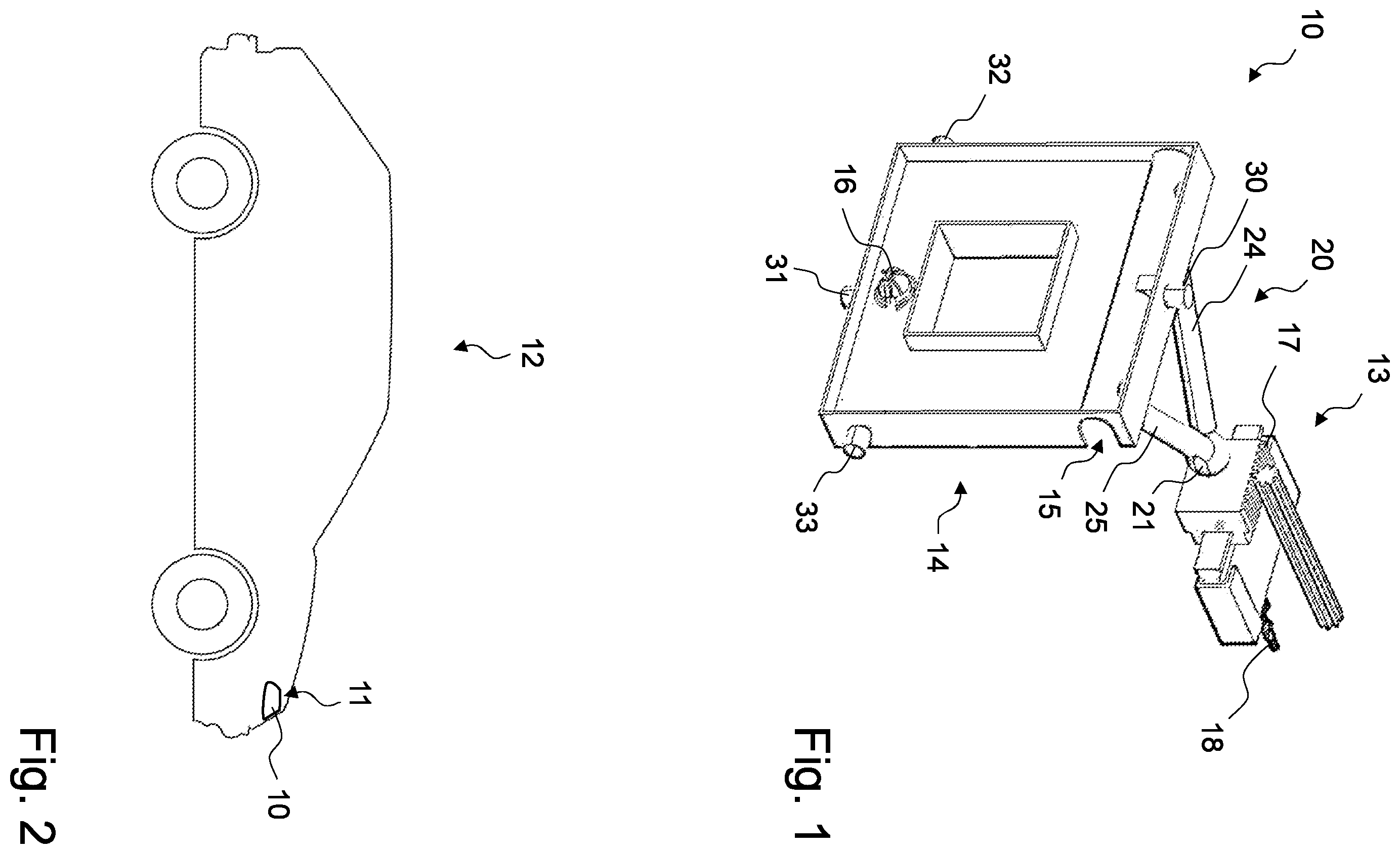 Patent US12134343 — Device for compensating cut-off line drift of a lamp, lamp comprising the device and vehicle comprising the lamp — Figure 1