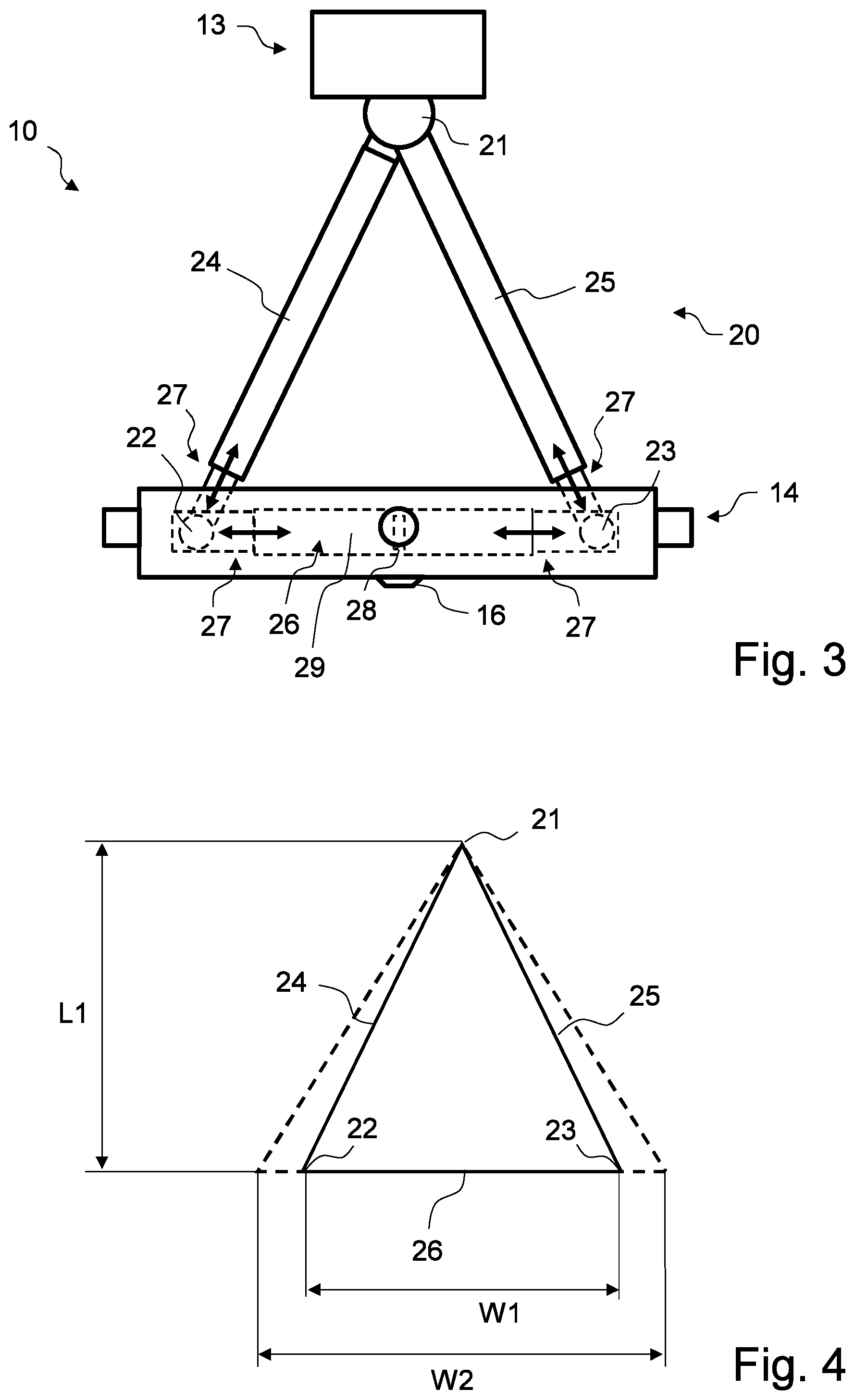 Patent US12134343 Figure 2 – Device for compensating cut-off line drift of a lamp, lamp comprising the device and vehicle comprising the lamp