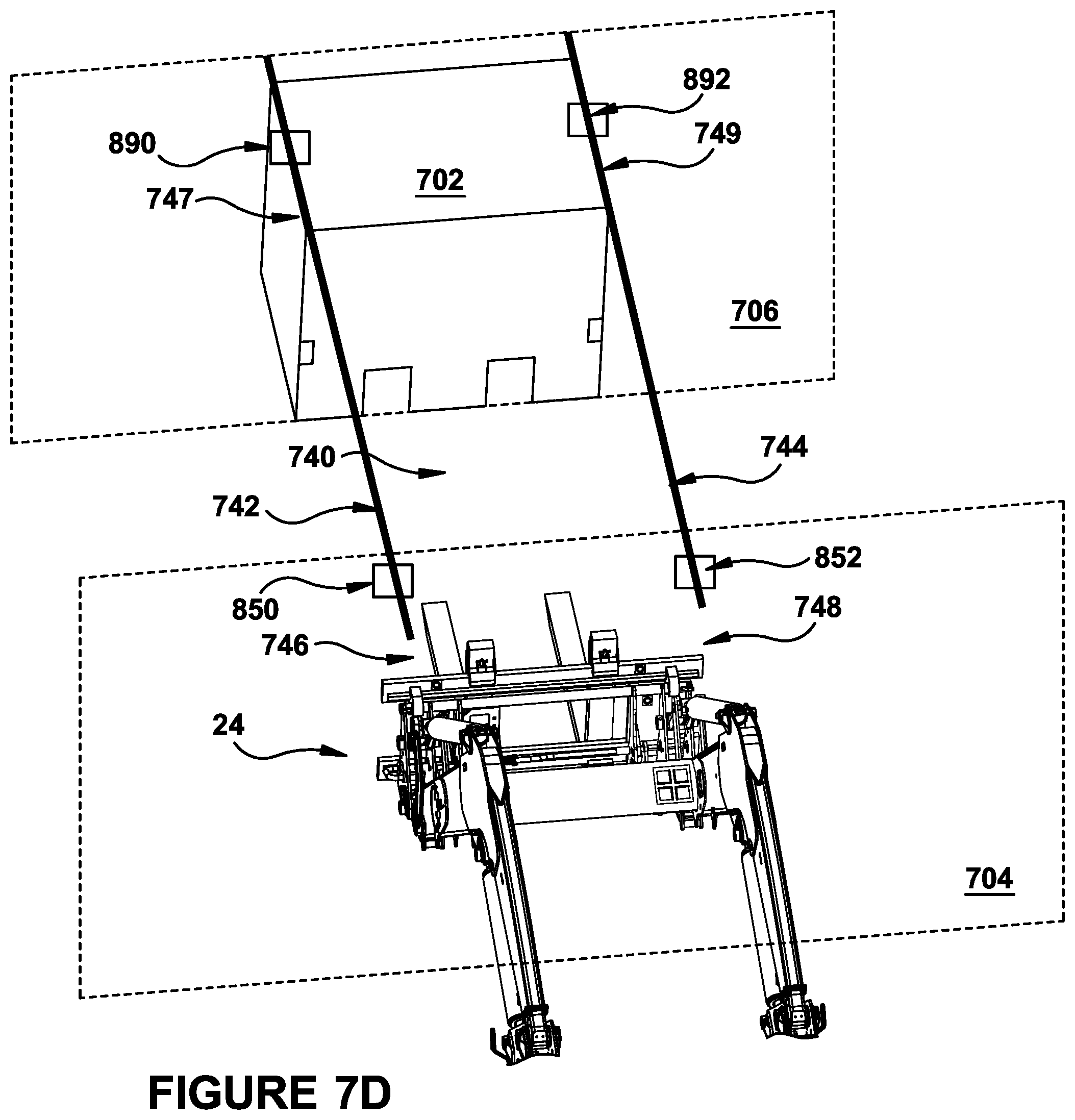 Patent US12134348 Figure 12 – System and method providing visual aids for workpiece manipulator positioning and movement preview path