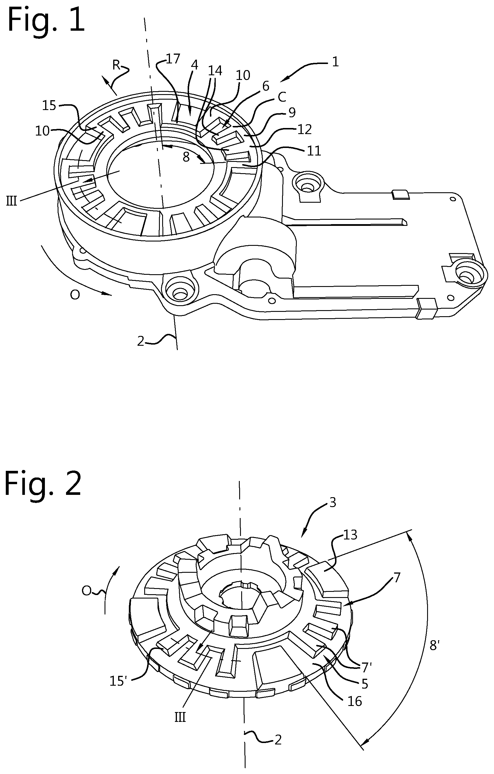 Patent US12134353 Figure 1 – Adjusting instrument comprising mutually cooperating cam patterns, in particular for adjusting an exterior vision unit of a vehicle