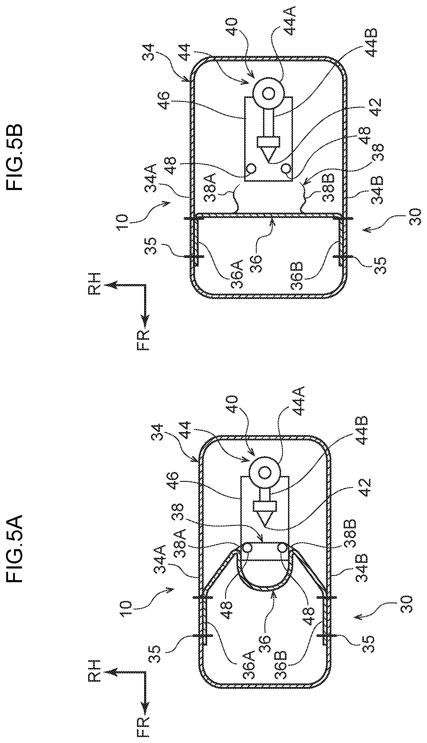 Patent US12134363 Figure 5 – Vehicle occupant restraint device