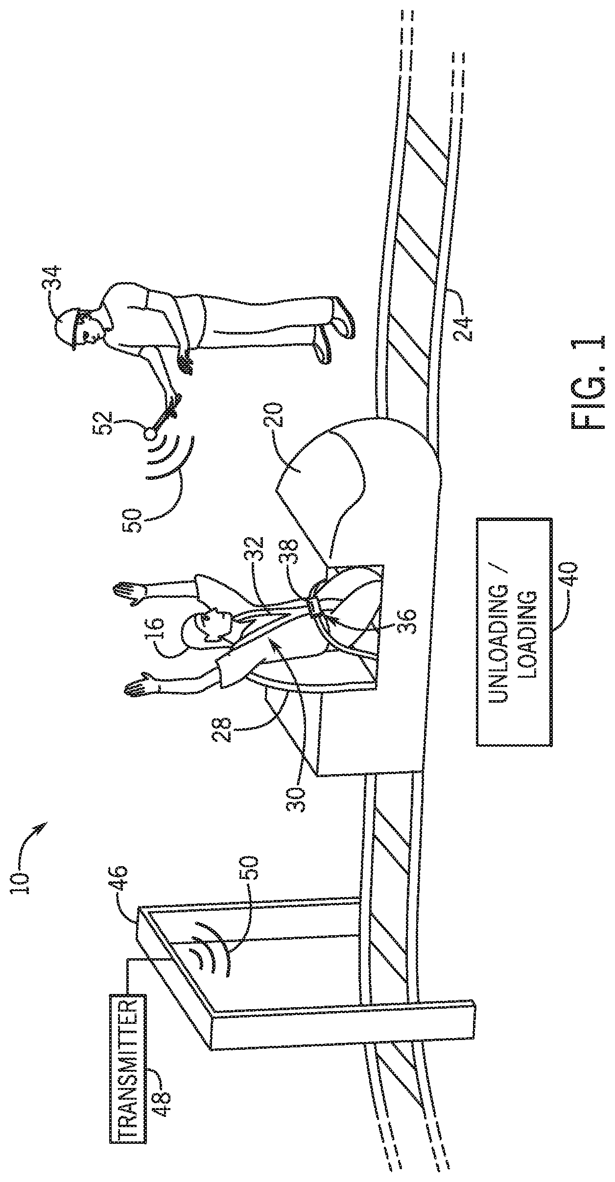Patent US12134366 Figure 1 – Passive restraint techniques for amusement park rides