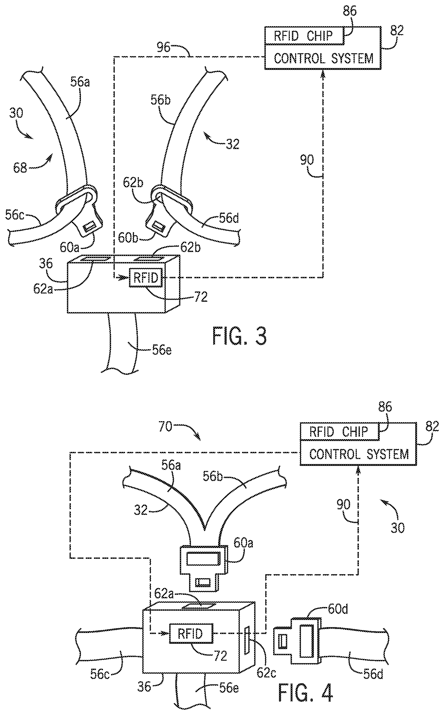 Patent US12134366 Figure 3 – Passive restraint techniques for amusement park rides