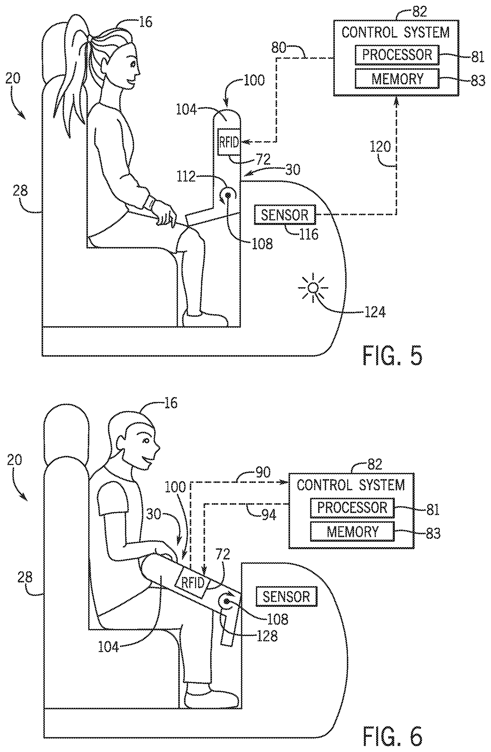 Patent US12134366 Figure 4 – Passive restraint techniques for amusement park rides