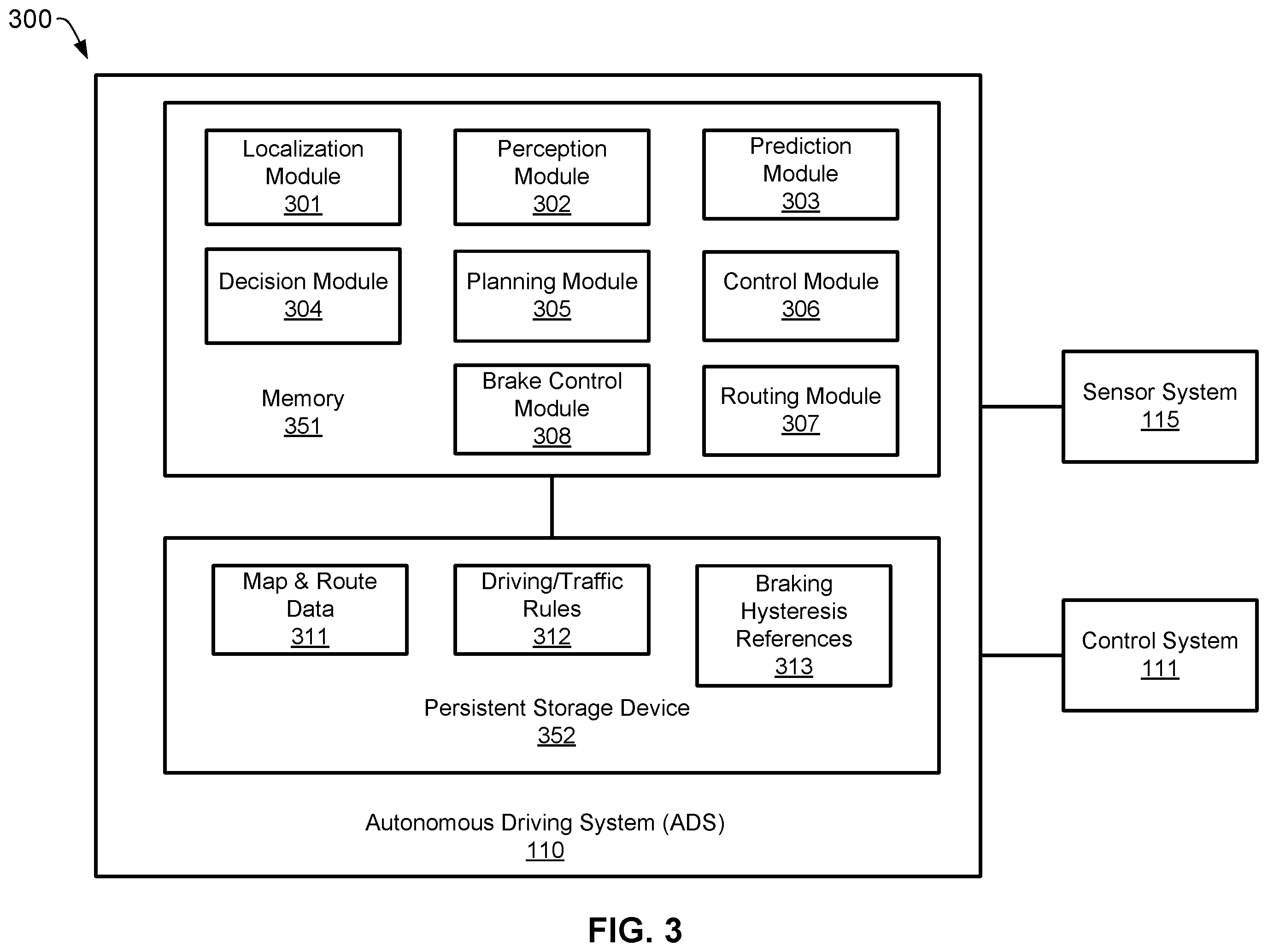 Patent US12134376 Figure 3 – Electrical power conservation during braking for autonomous or assisted driving vehicles