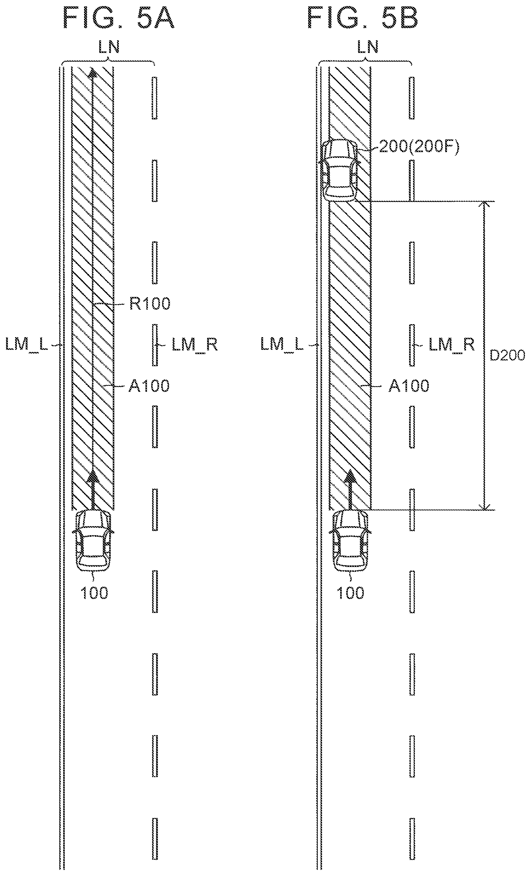 Patent US12134378 Figure 5 – Vehicle collision avoidance assistance device