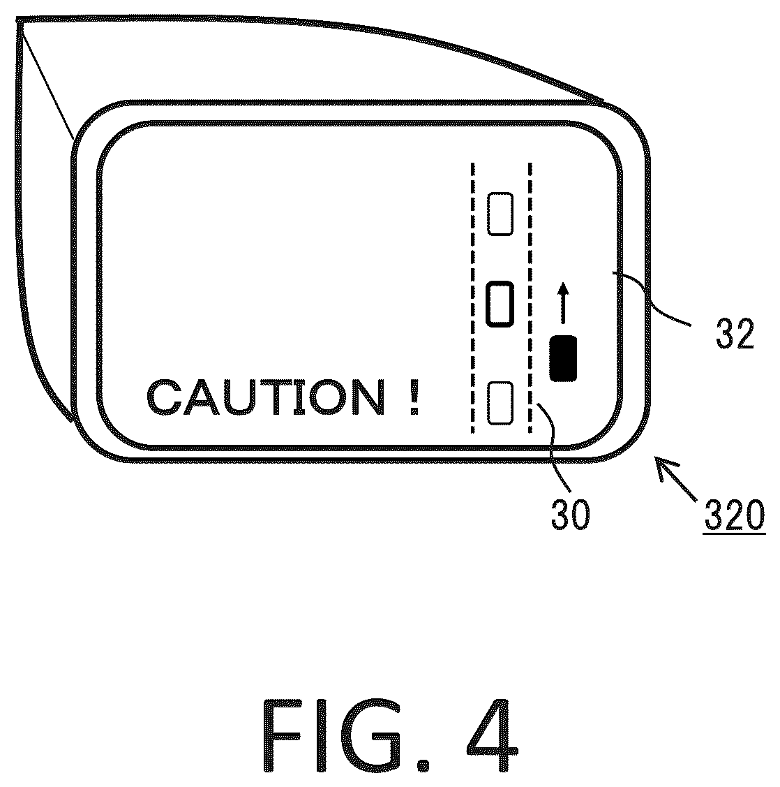 Patent US12134385 Figure 4 – Driving support device