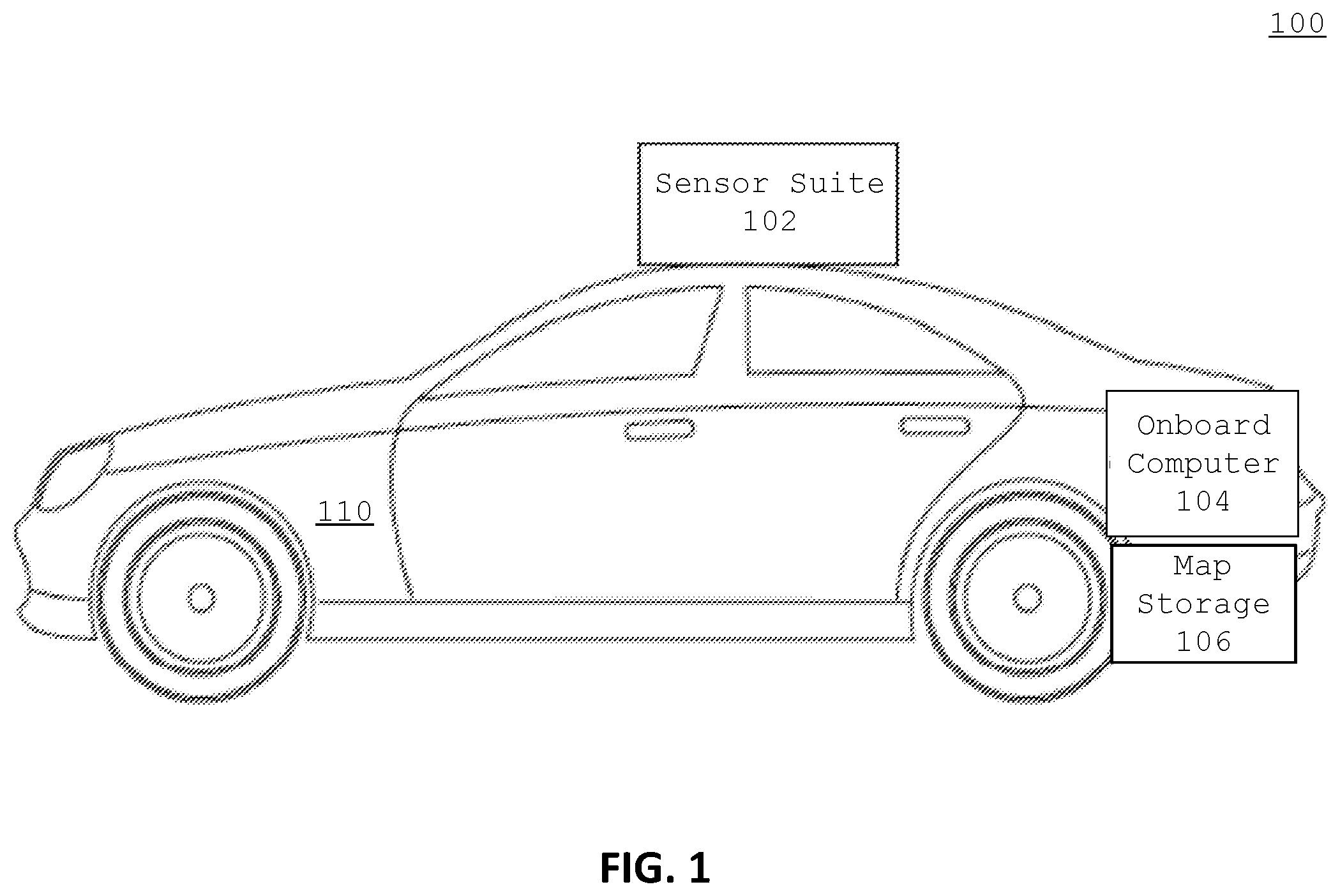 Patent US12134401 Figure 1 – Local assistance for autonomous vehicle-enabled rideshare service