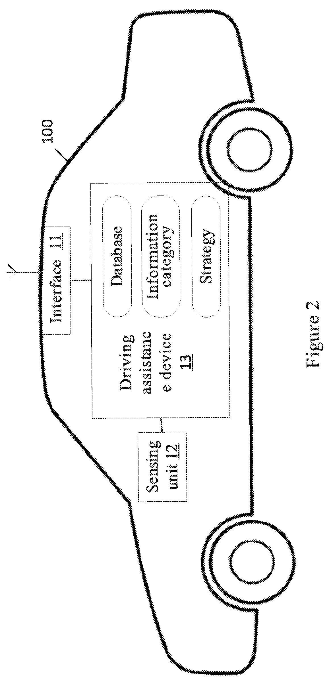 Patent US12134403 Figure 3 – Vehicle, driving assistance device and method