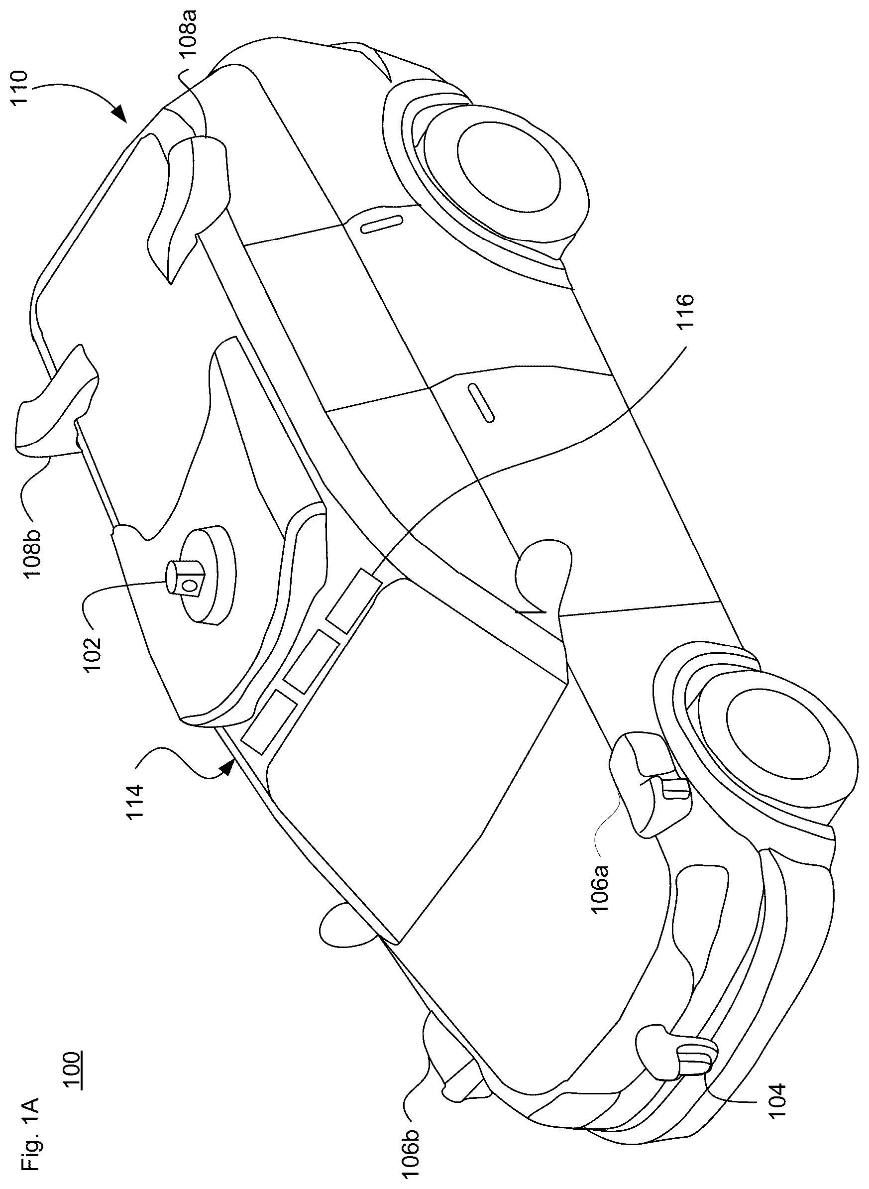 Patent US12134407 Figure 1 – Predicting a parking or pullover spot vacancy for an autonomous vehicle pickup