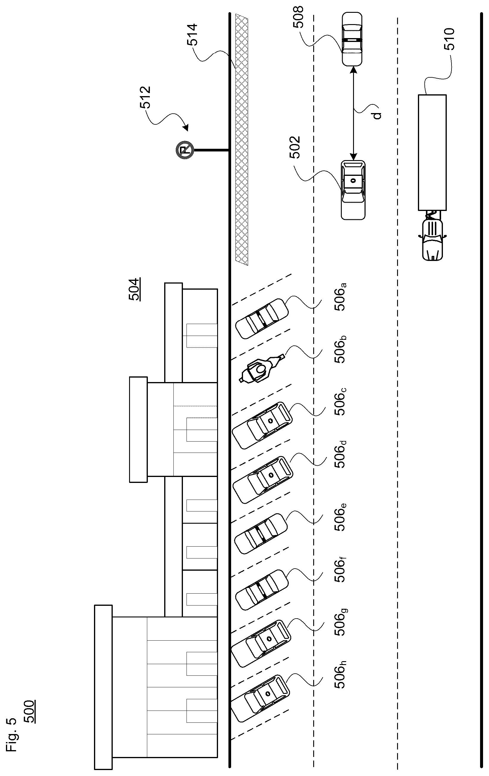Patent US12134407 Figure 8 – Predicting a parking or pullover spot vacancy for an autonomous vehicle pickup