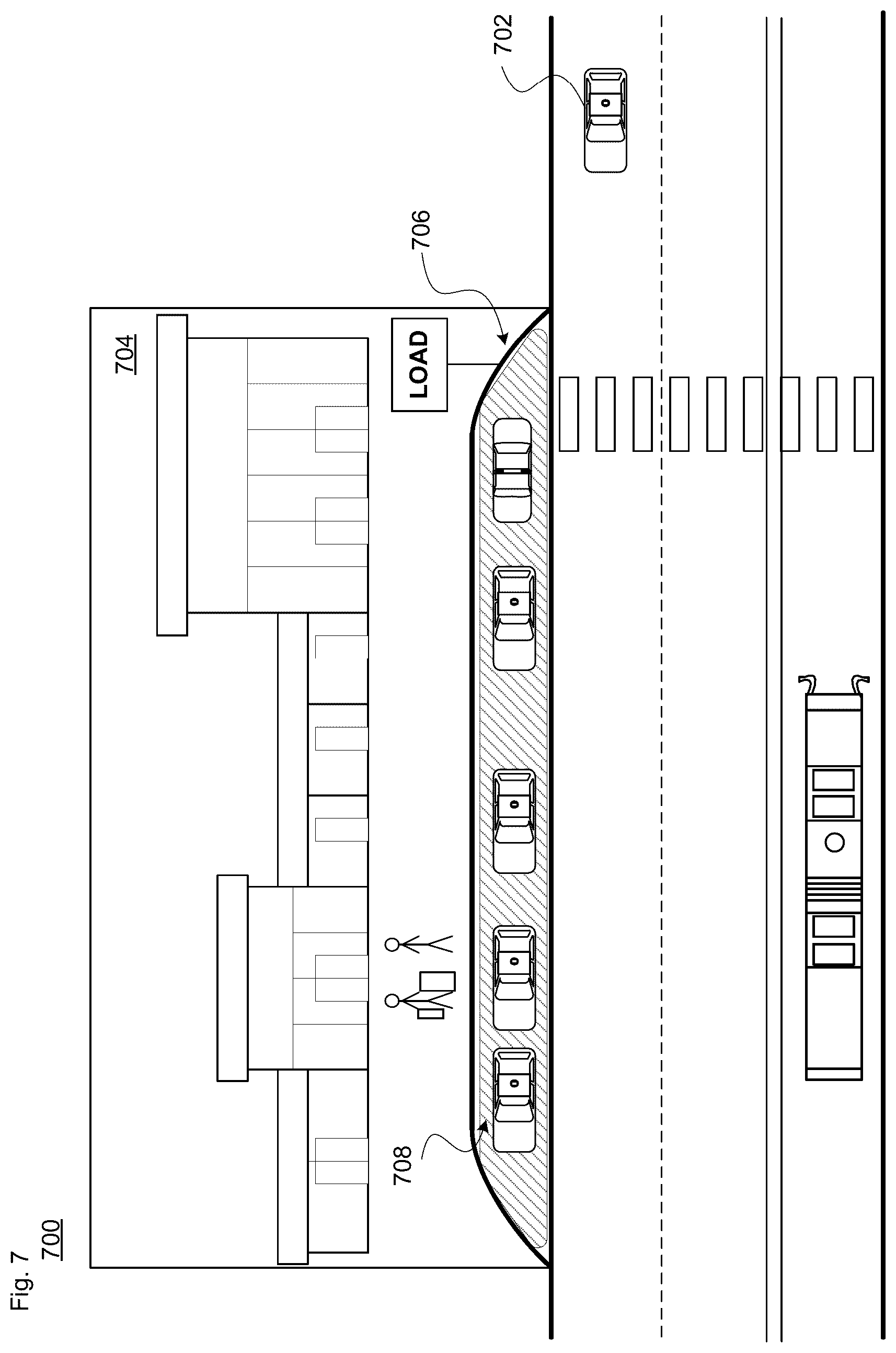 Patent US12134407 Figure 10 – Predicting a parking or pullover spot vacancy for an autonomous vehicle pickup