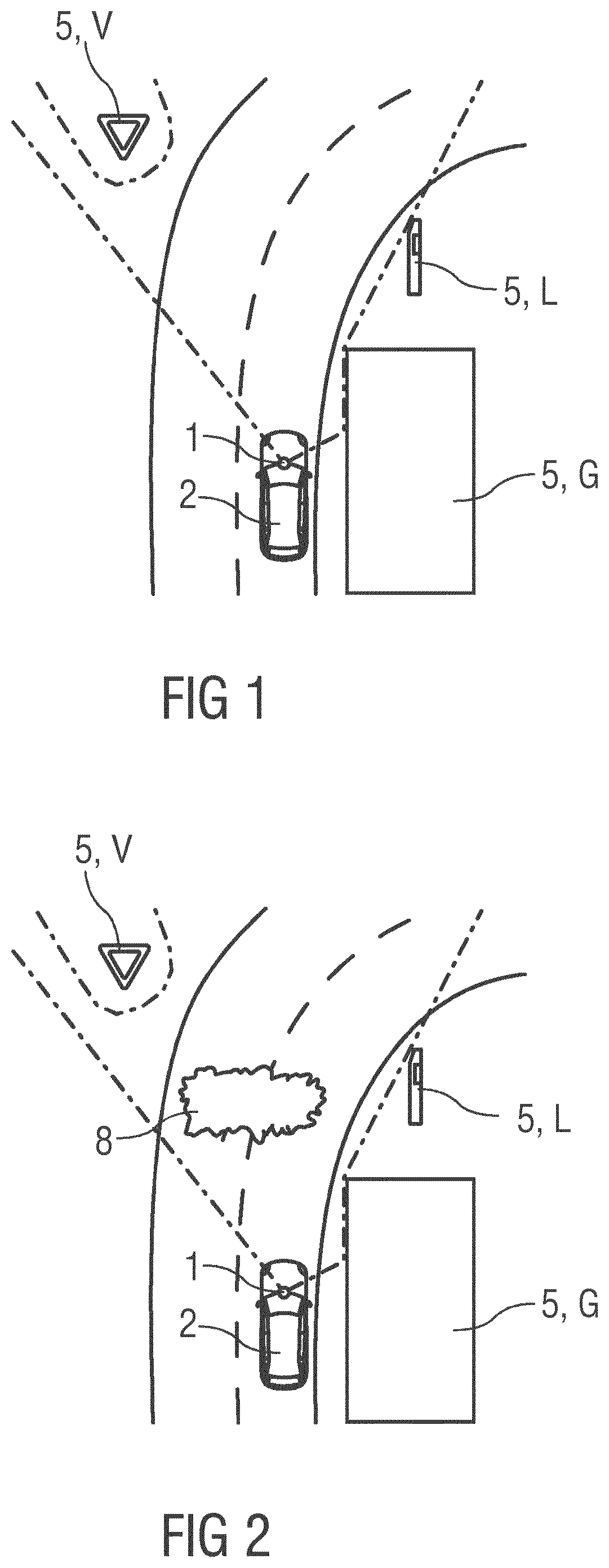 Patent US12134410 Figure 1 – Method for checking a surroundings detection sensor of a vehicle and method for operating a vehicle