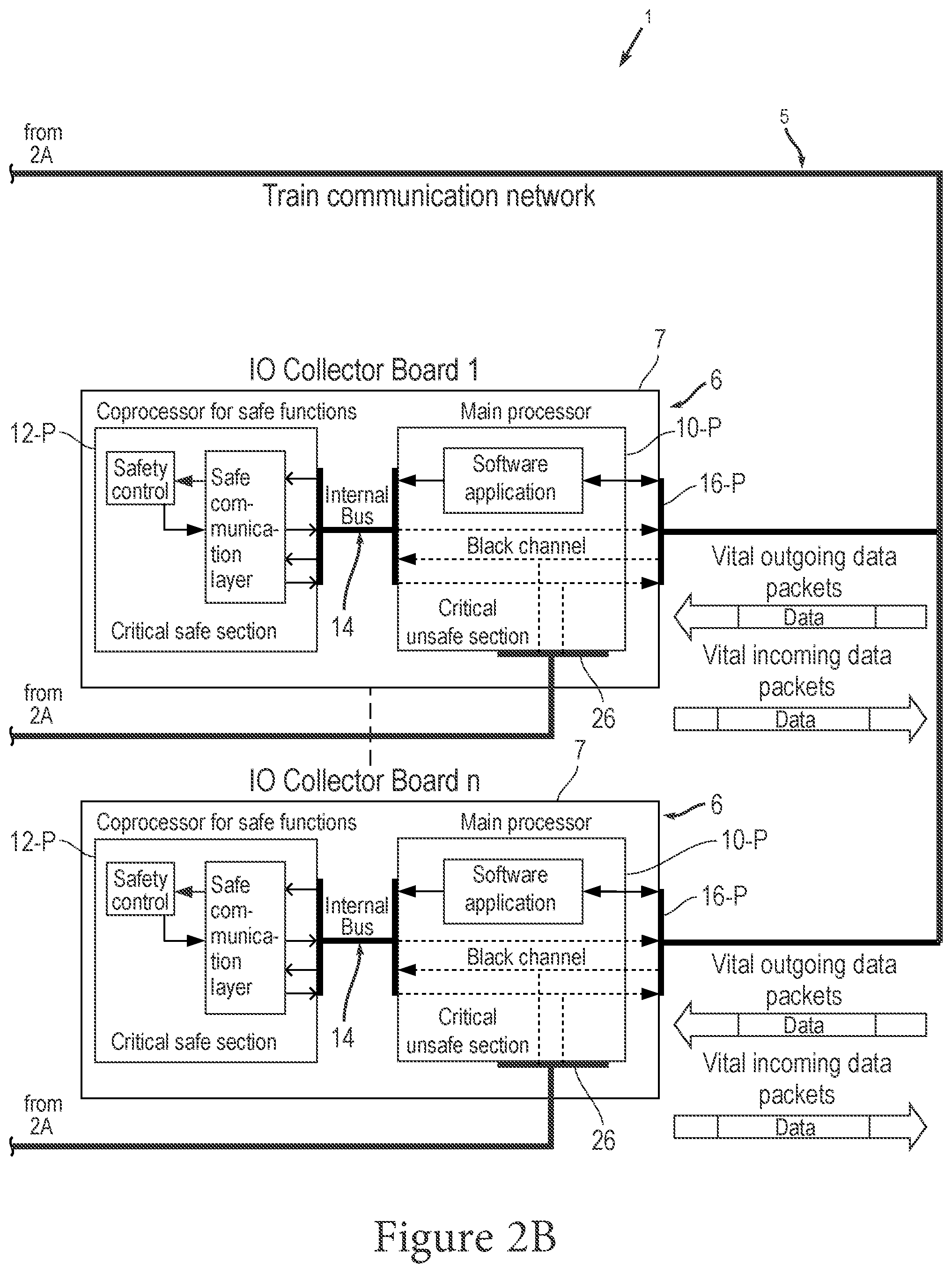 Patent US12134415 Figure 4 – Communication network architecture for trains