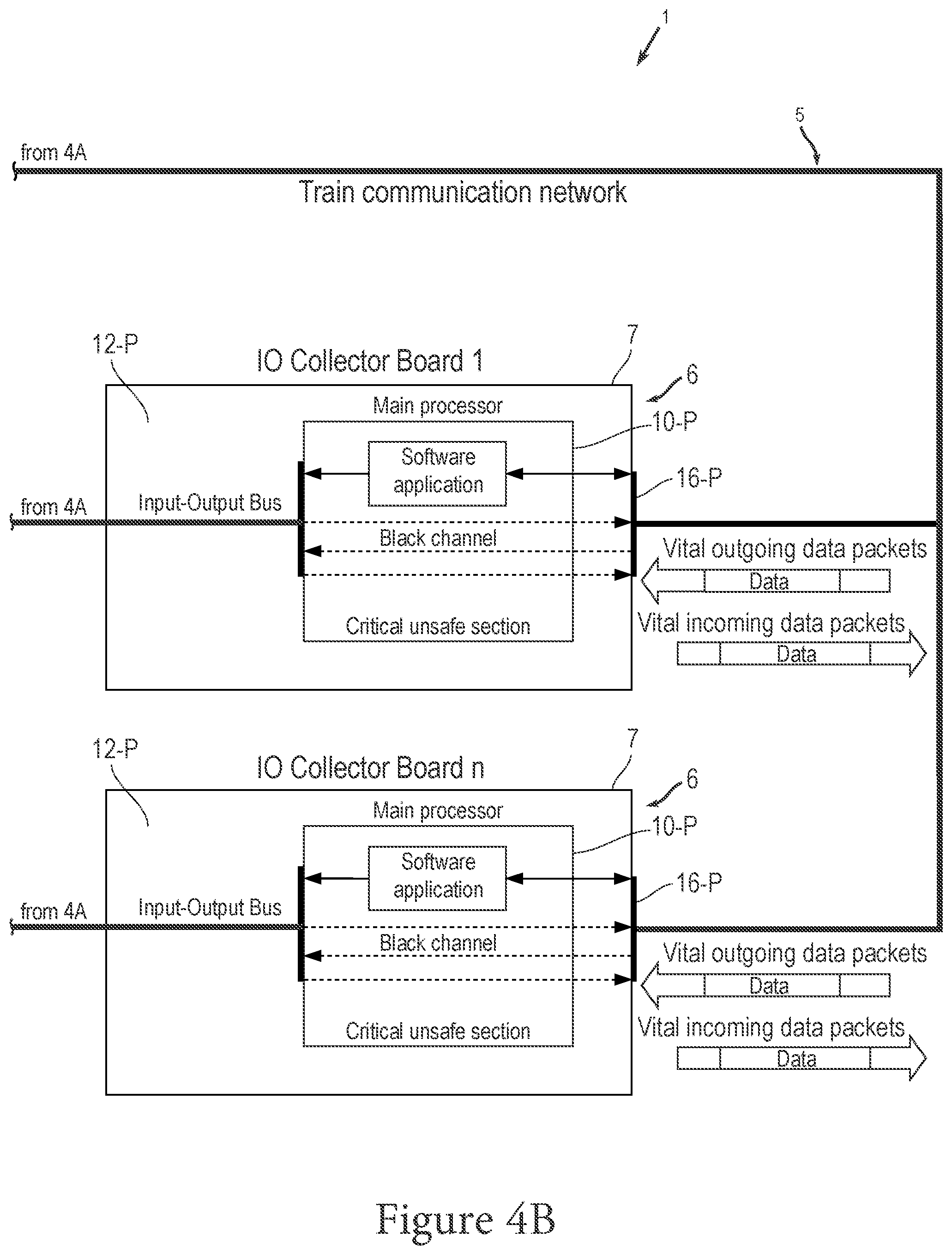 Patent US12134415 Figure 8 – Communication network architecture for trains