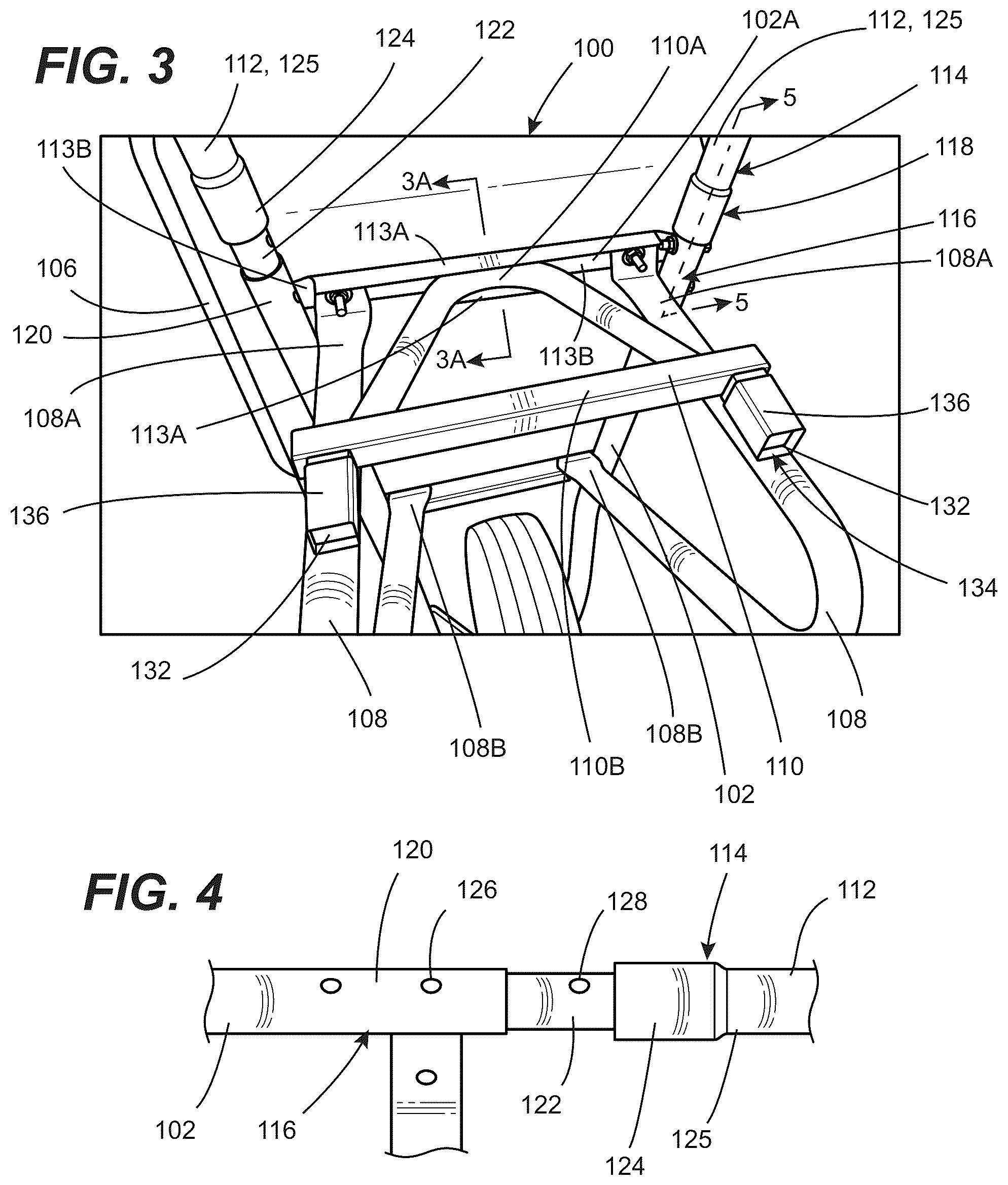 Patent US12134417 Figure 4 – Wheelbarrow and kit for assembling same