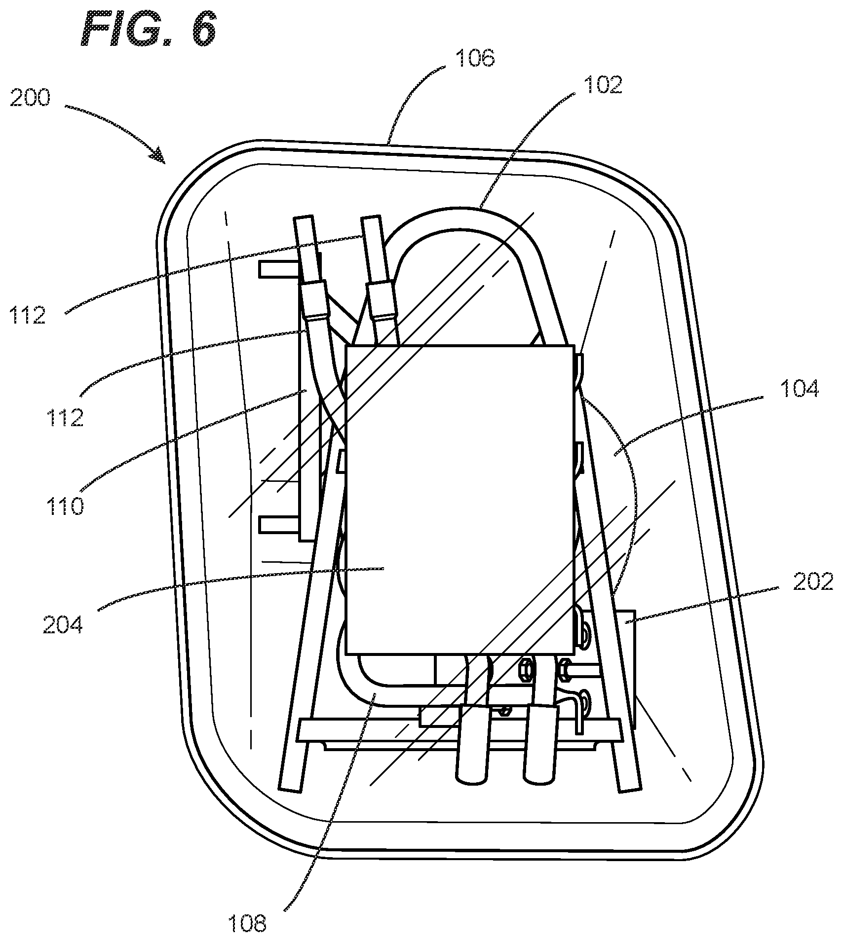 Patent US12134417 Figure 6 – Wheelbarrow and kit for assembling same