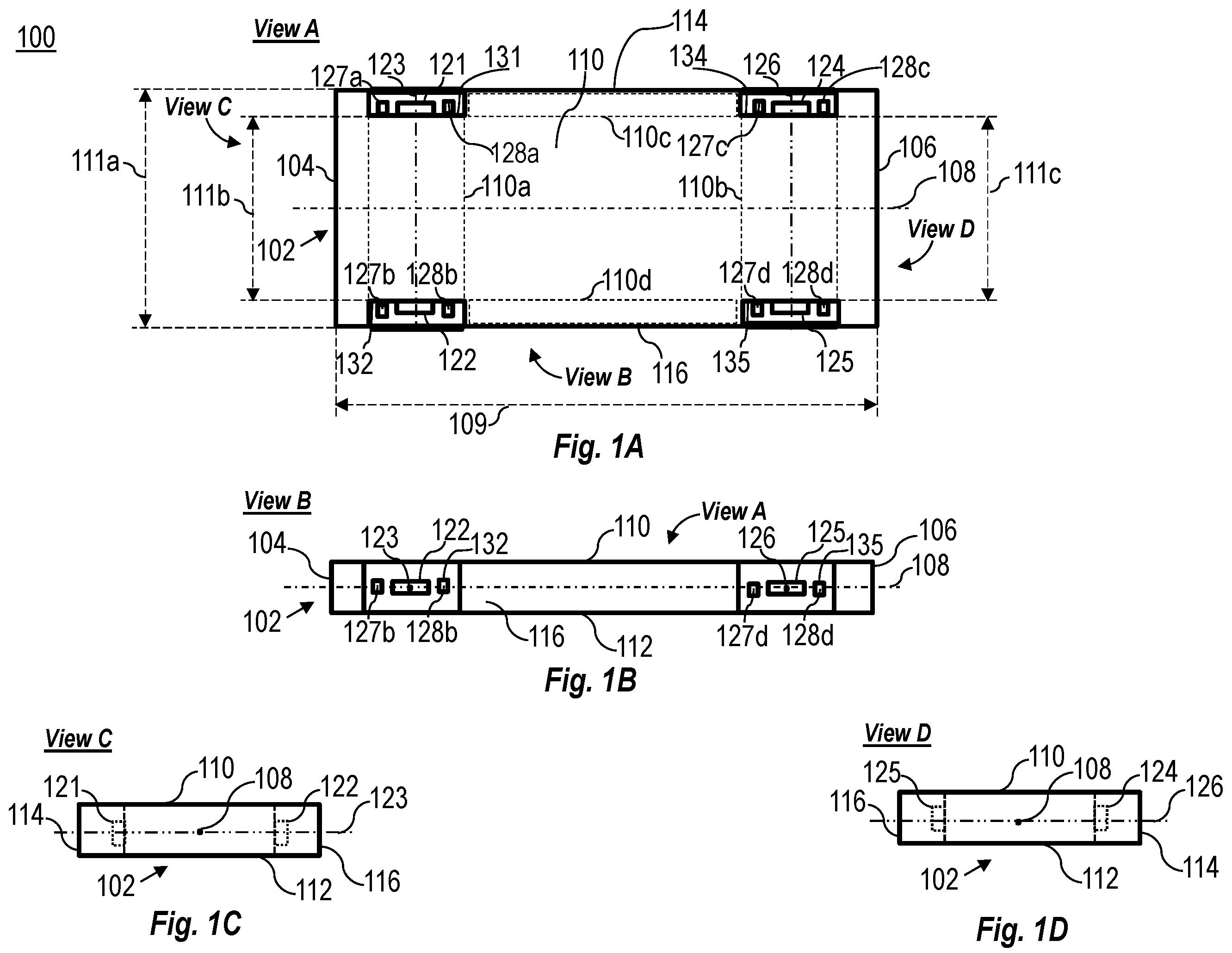 Patent US12134421 Figure 1 – Vehicle chassis platform