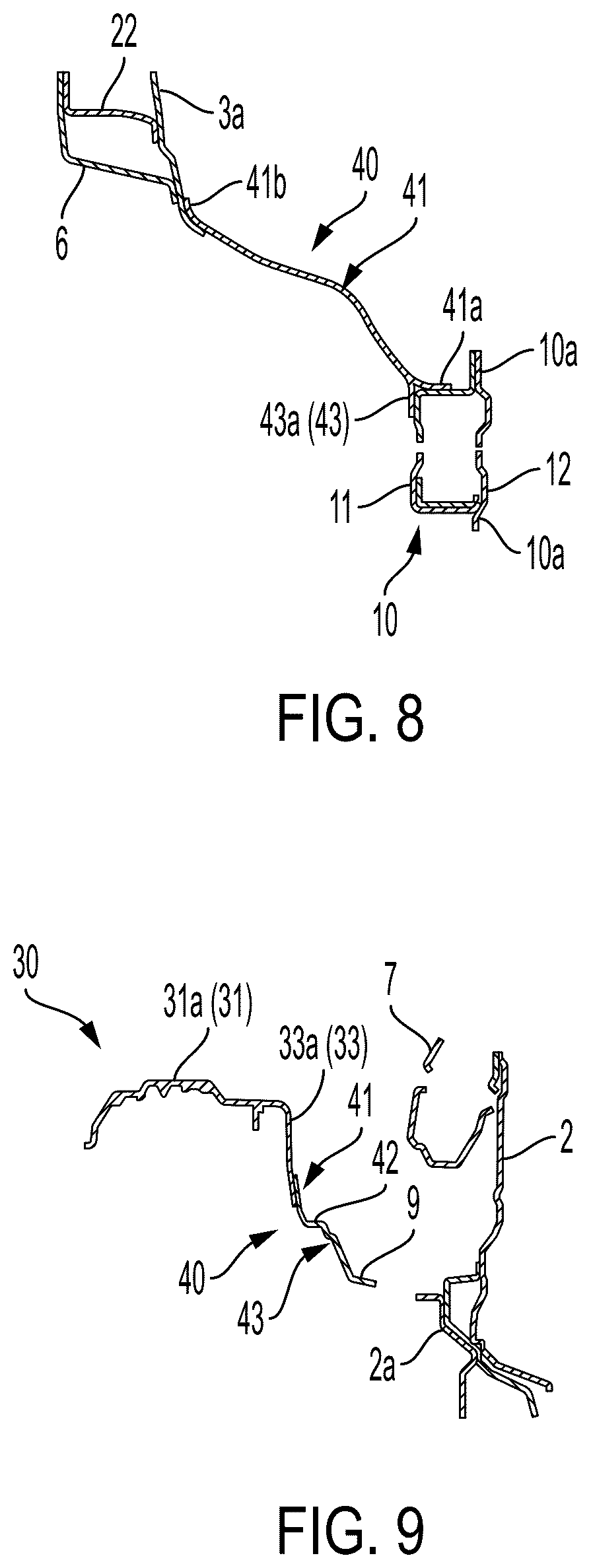 Patent US12134422 Figure 8 – Vehicle front body structure