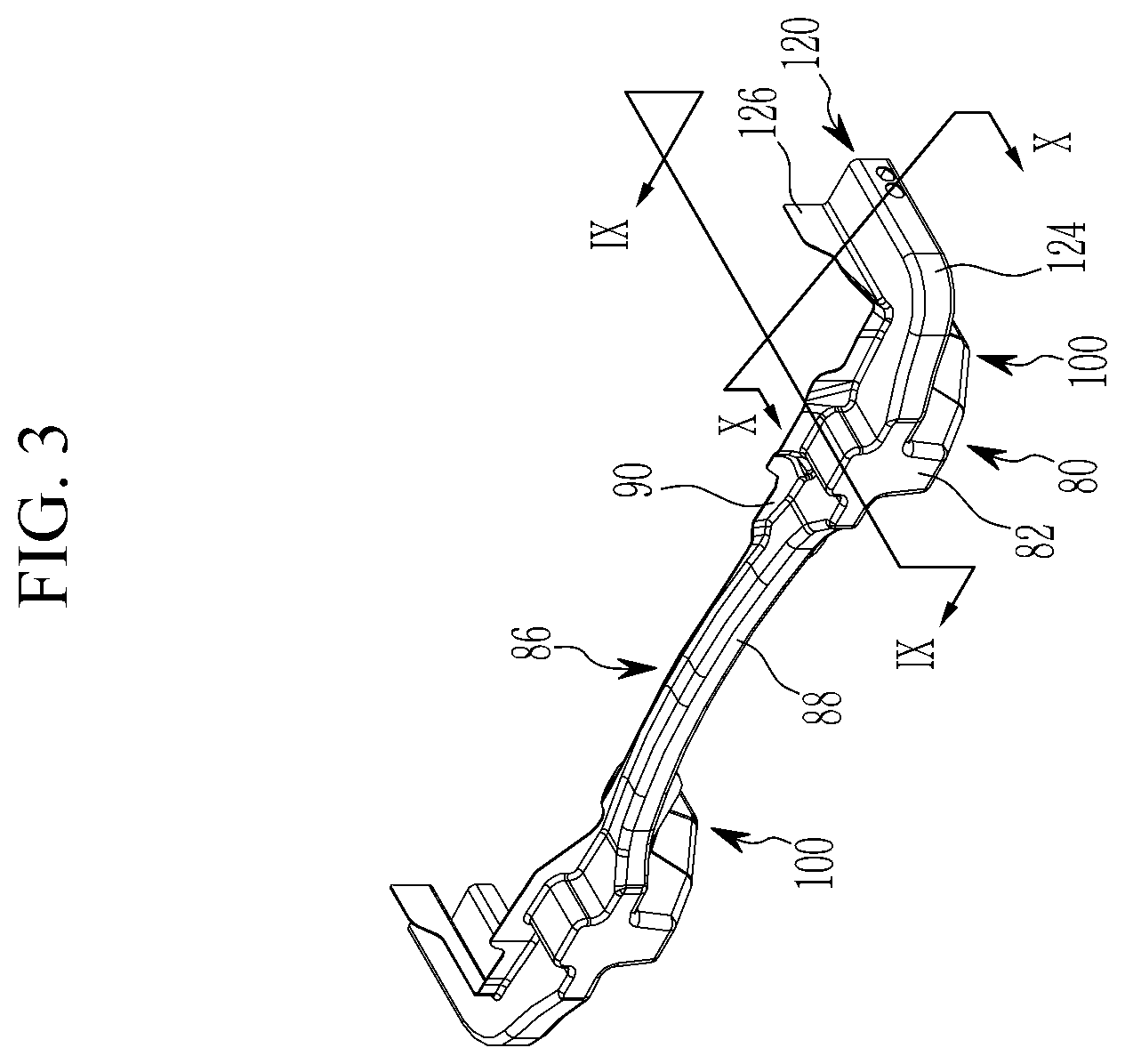 Patent US12134423 Figure 3 – Front vehicle body structure