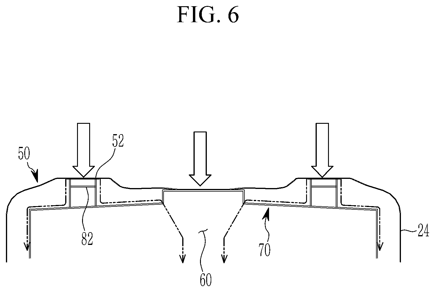 Patent US12134423 Figure 6 – Front vehicle body structure