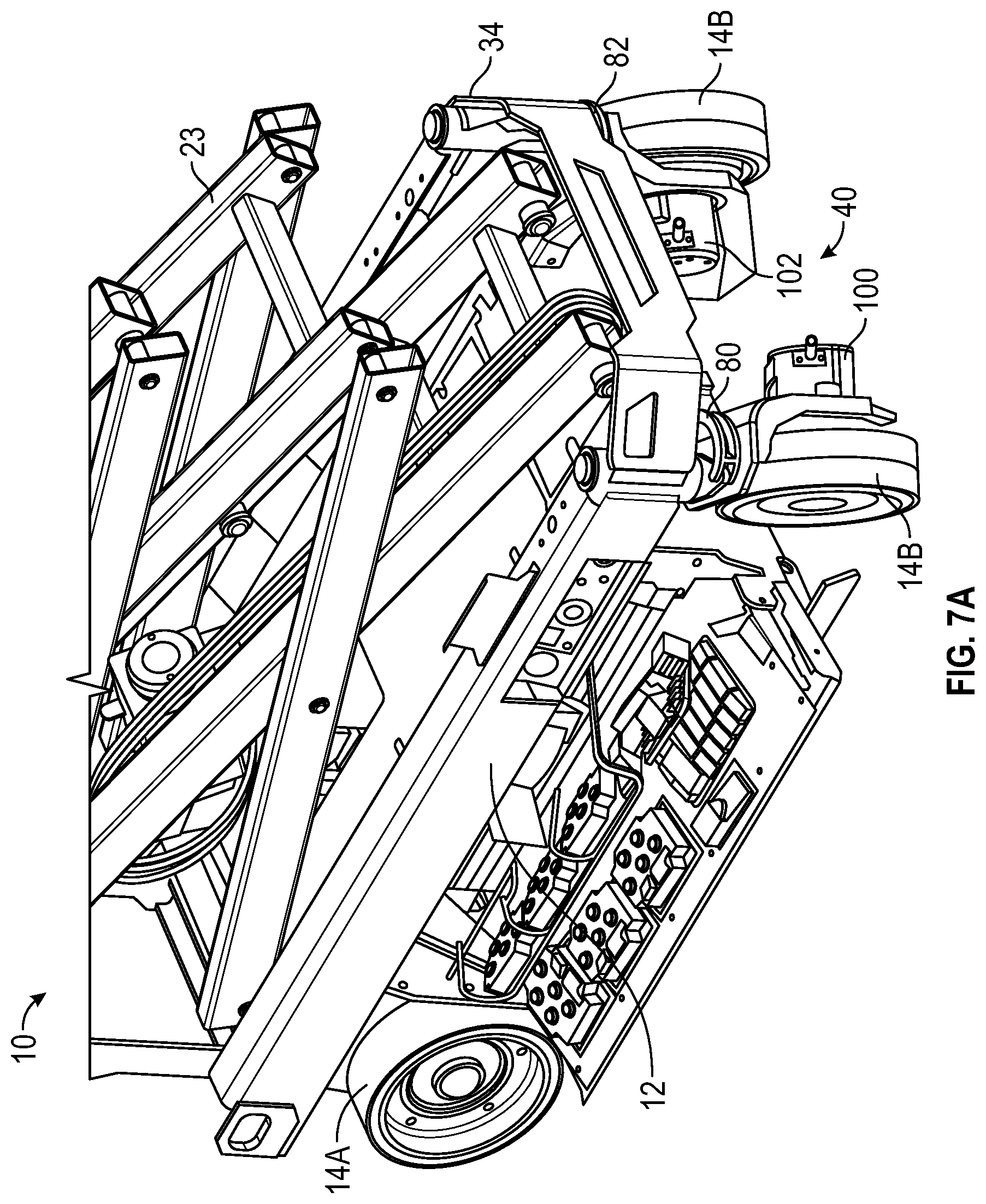 Patent US12134428 Figure 9 – Lift steering systems and methods