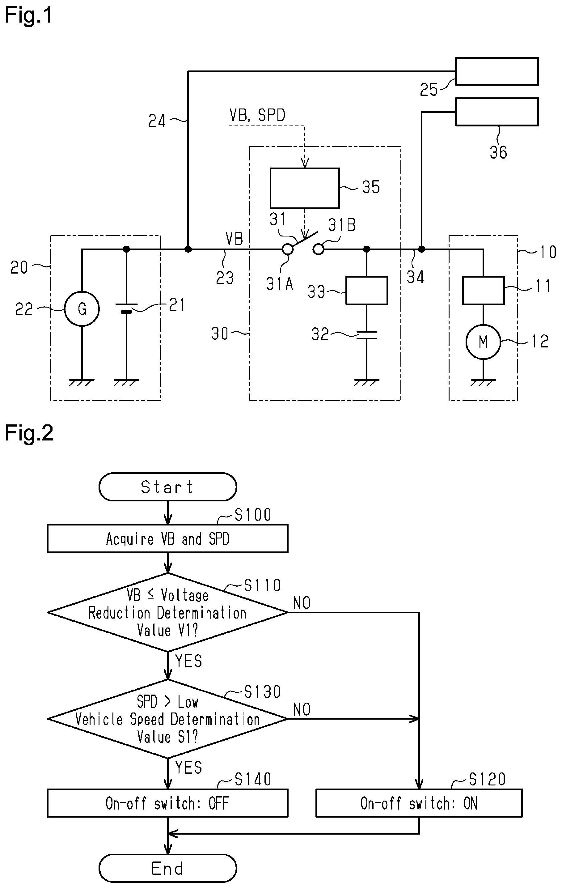 Patent US12134429 — Auxiliary power supply apparatus and electric power steering system — Figure 1
