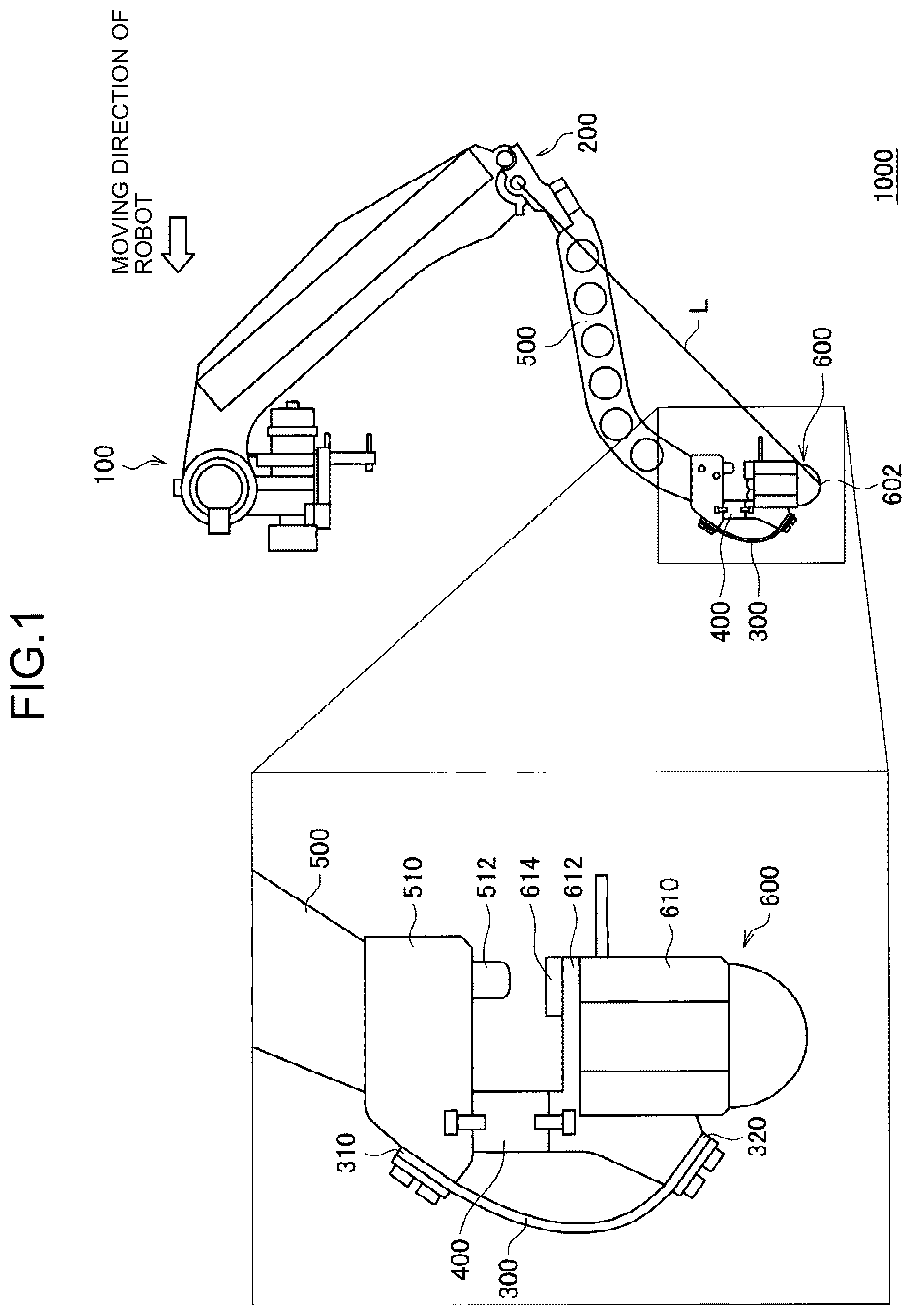Patent US12134431 Figure 1 – Robot leg structure