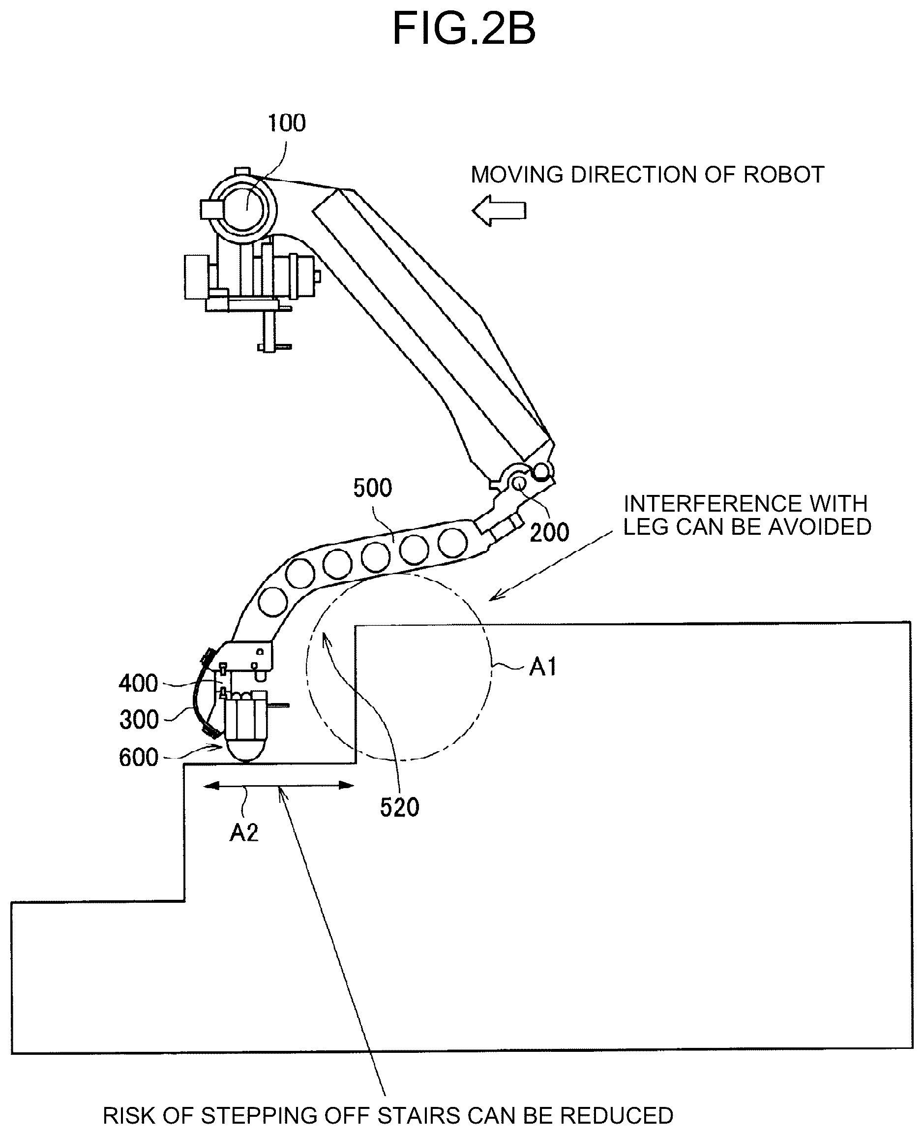 Patent US12134431 Figure 3 – Robot leg structure