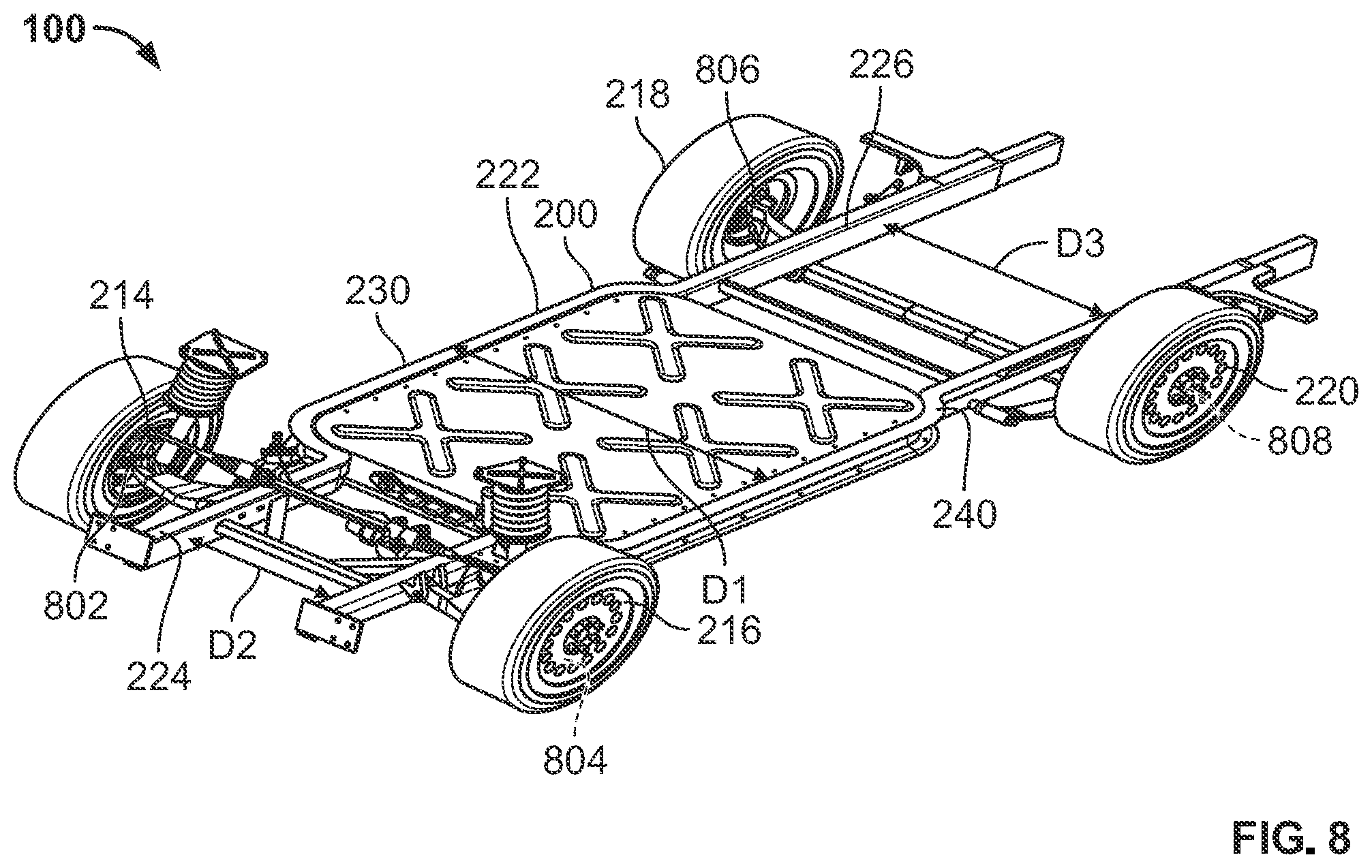 Patent US12134436 Figure 5 – Land vehicles incorporating brake systems and methods therefor