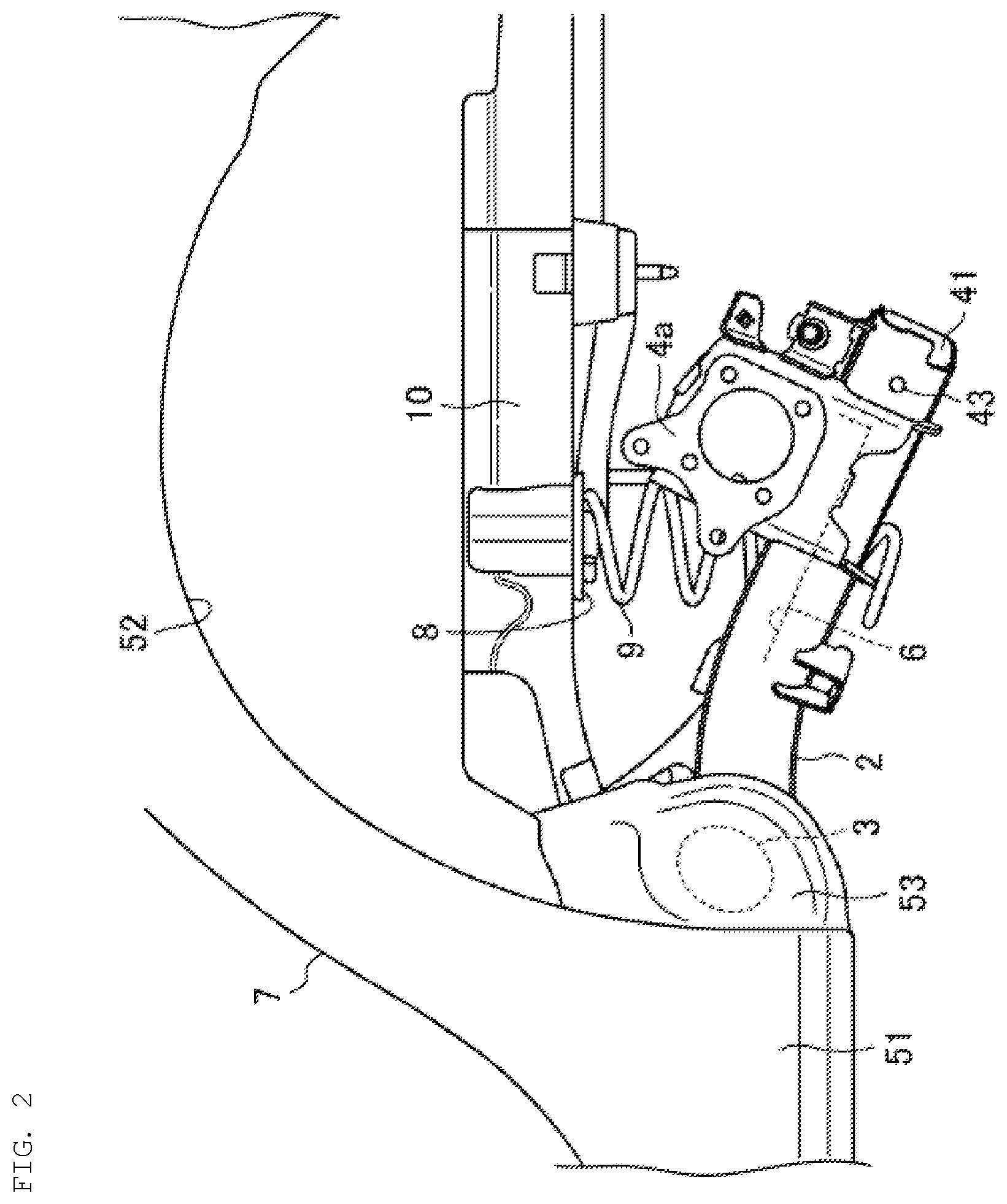 Patent US12134437 Figure 2 – Assembly method and assembly device for suspension device of vehicle and mixed model production line
