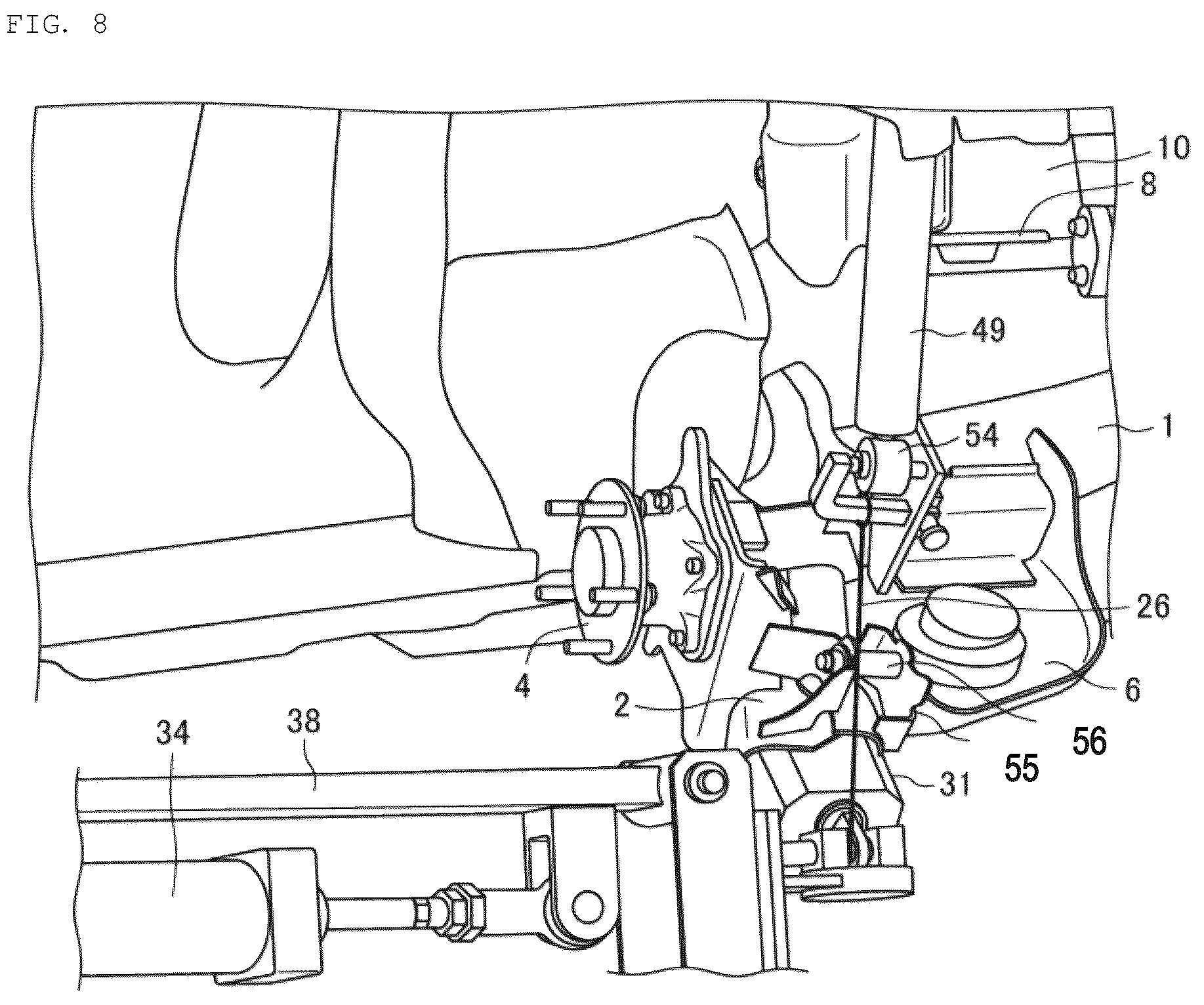 Patent US12134437 Figure 8 – Assembly method and assembly device for suspension device of vehicle and mixed model production line