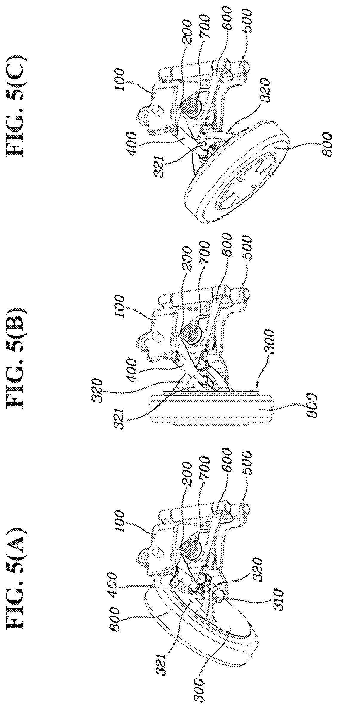 Patent US12134438 Figure 5 – Steering device of independent drive wheel and independent drive module including same