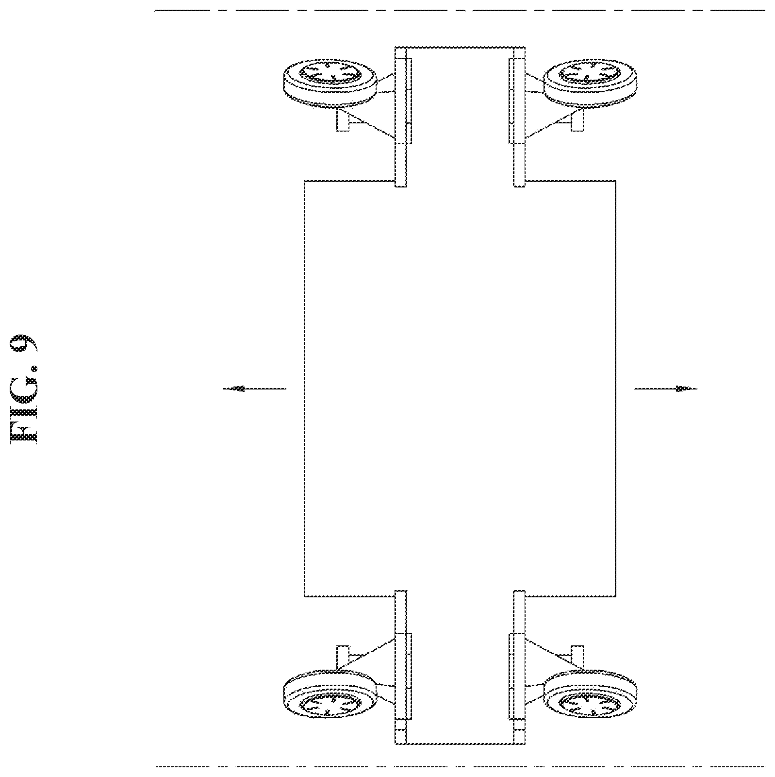 Patent US12134438 Figure 9 – Steering device of independent drive wheel and independent drive module including same