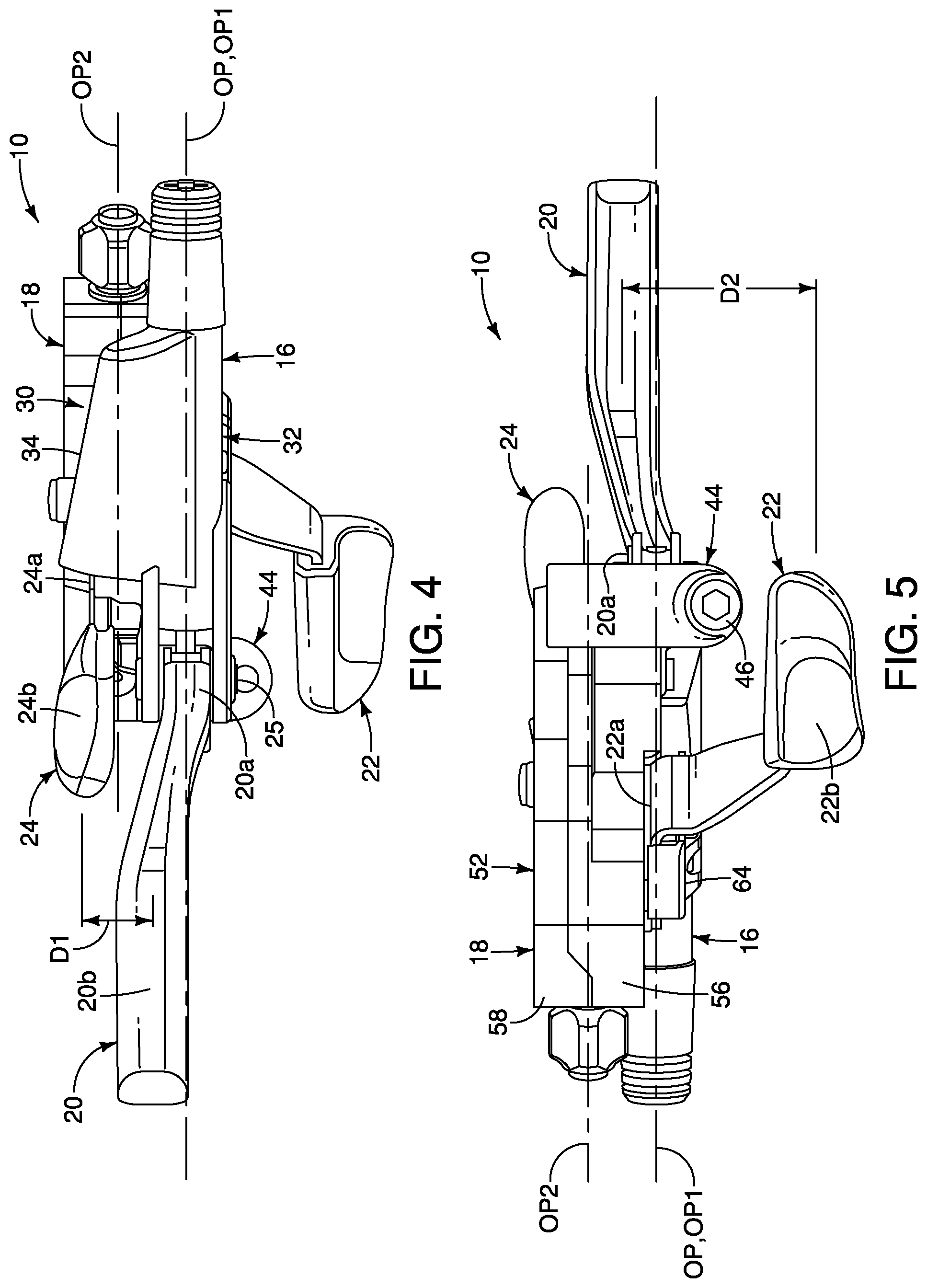 Patent US12134440 Figure 4 – Operating device for human-powered vehicle