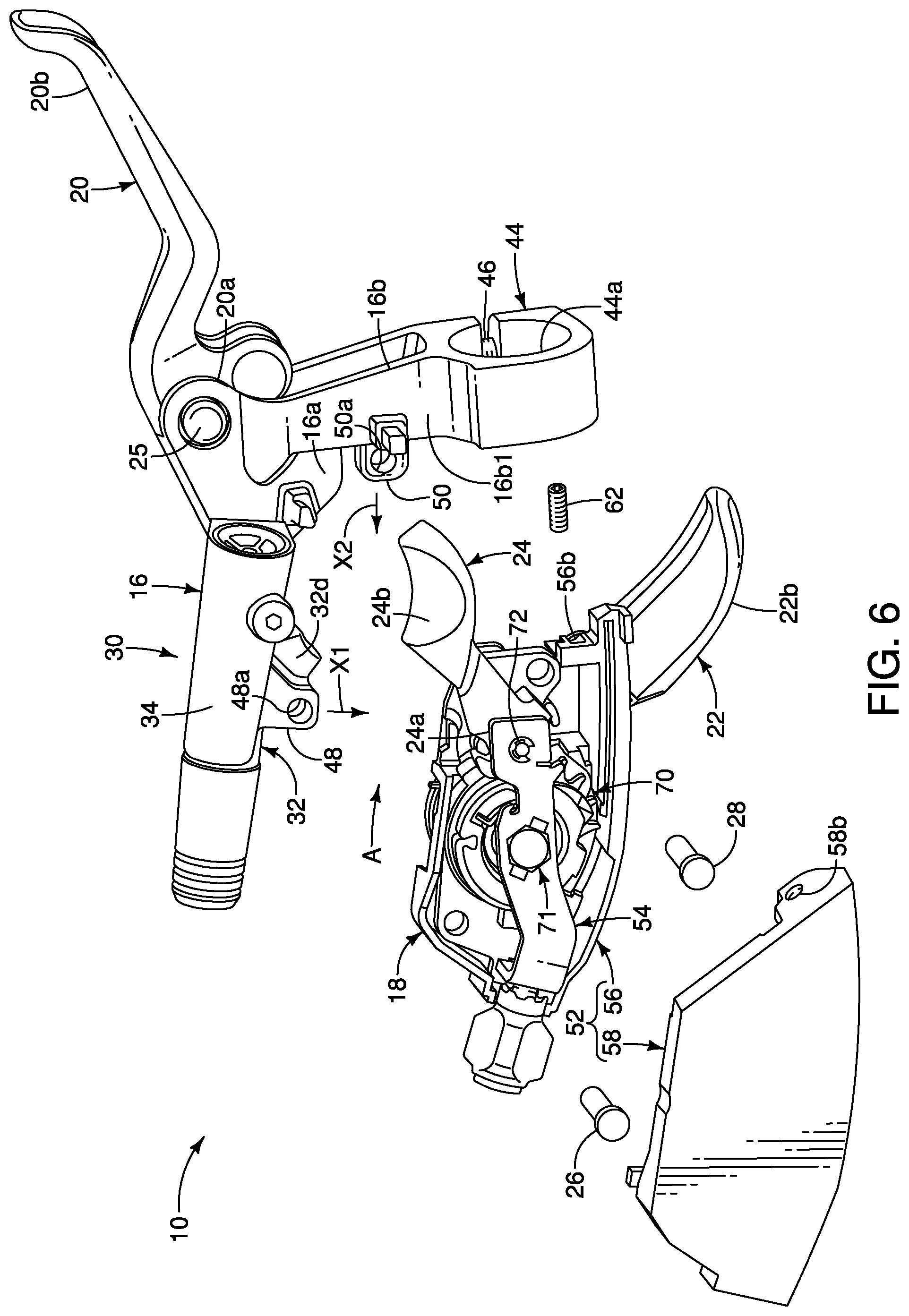 Patent US12134440 Figure 5 – Operating device for human-powered vehicle
