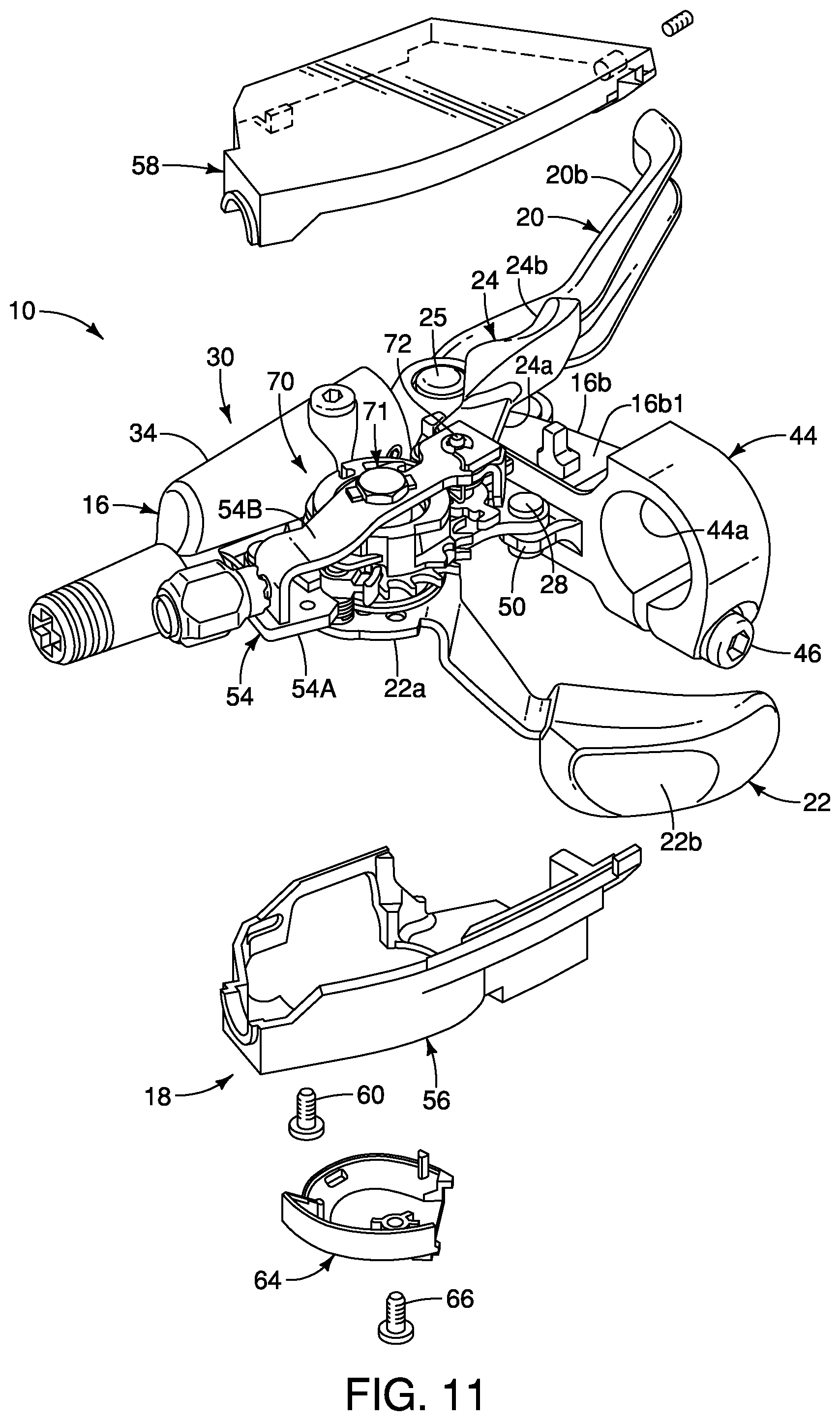 Patent US12134440 Figure 8 – Operating device for human-powered vehicle