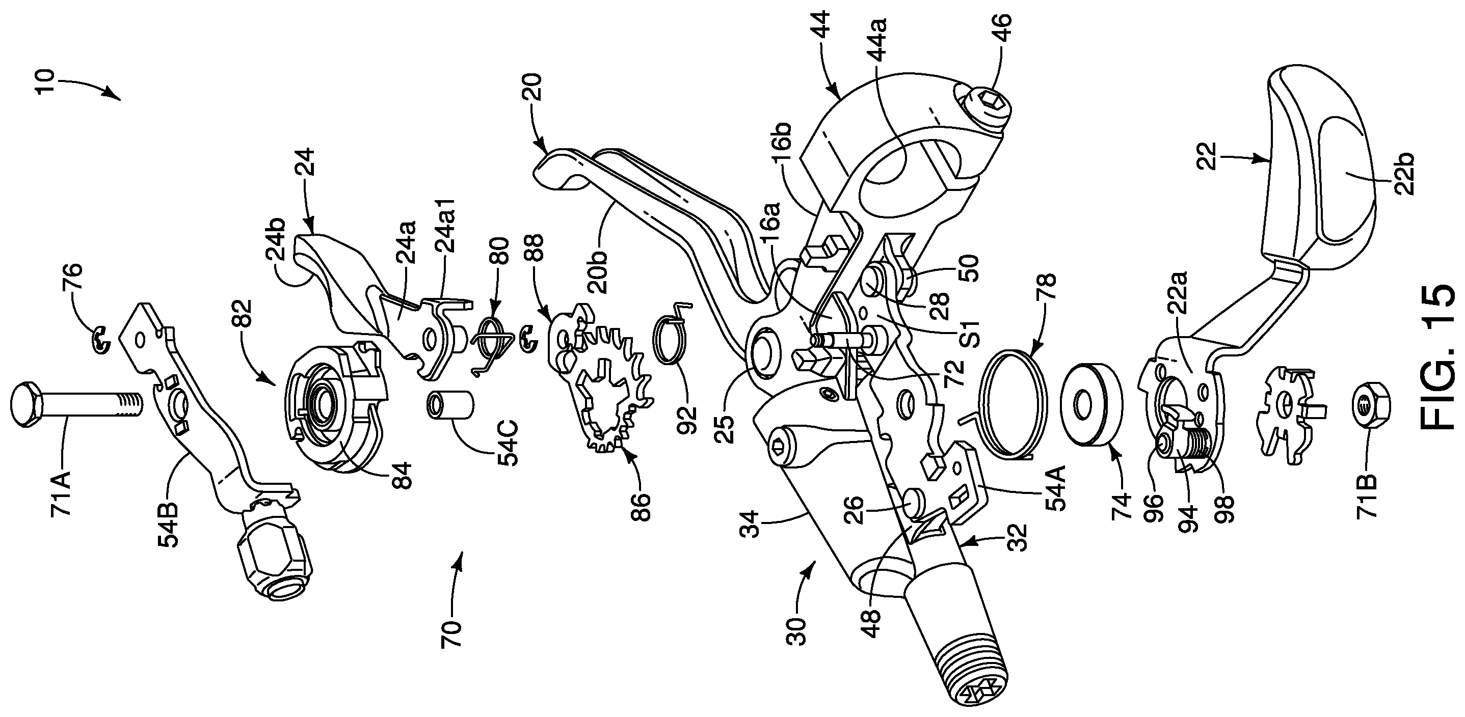 Patent US12134440 Figure 12 – Operating device for human-powered vehicle