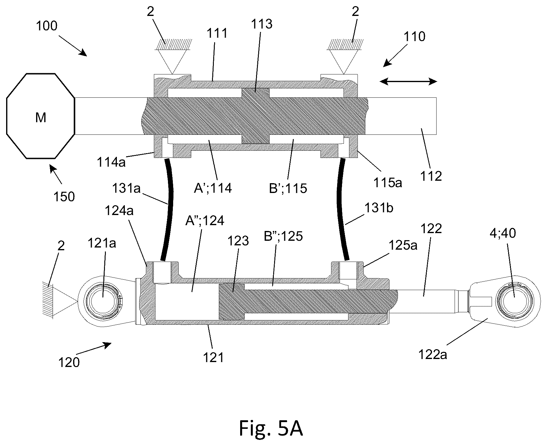 Patent US12134446 Figure 2 – Active roll stabilisation system for vessels