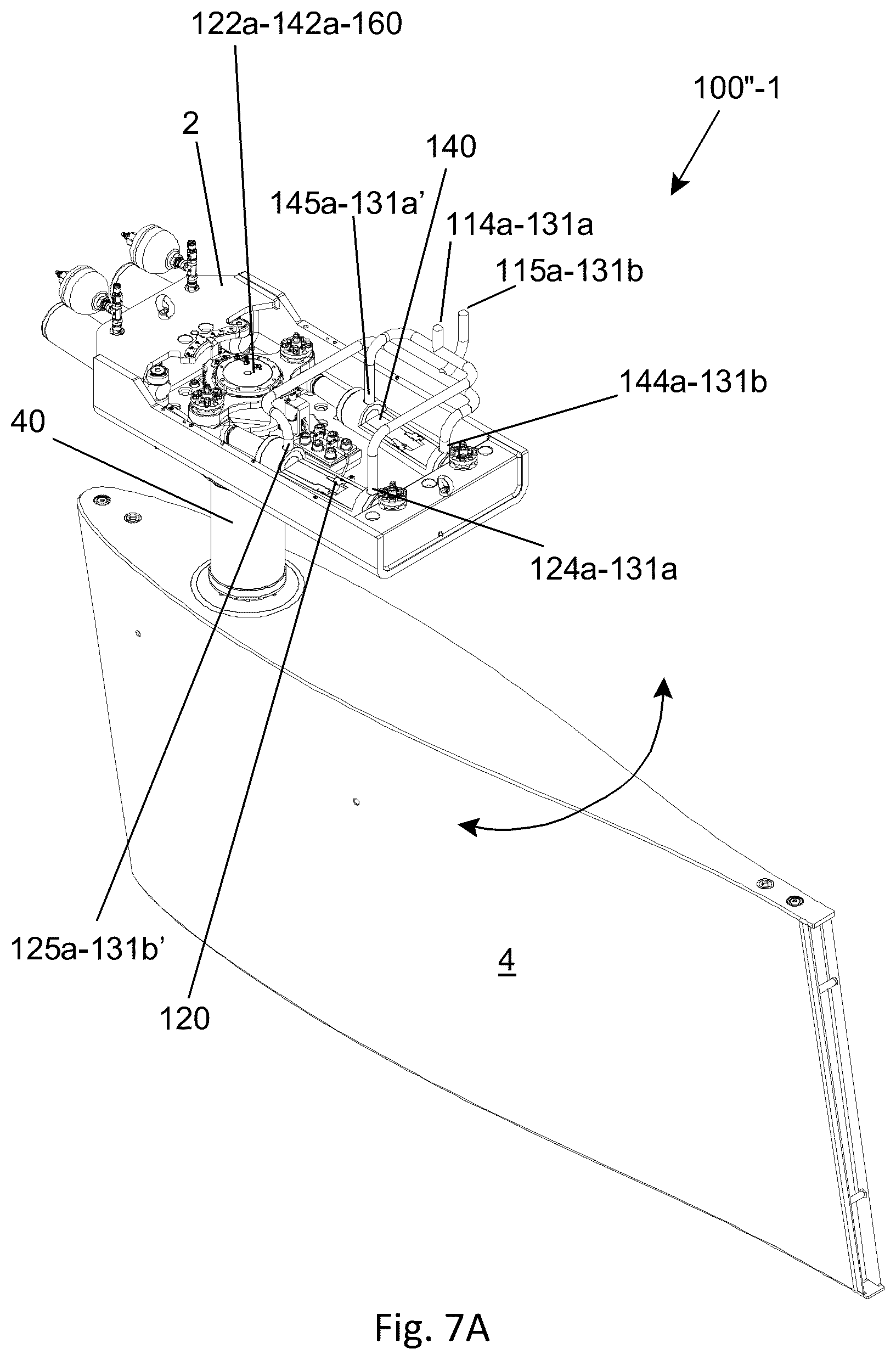 Patent US12134446 Figure 13 – Active roll stabilisation system for vessels