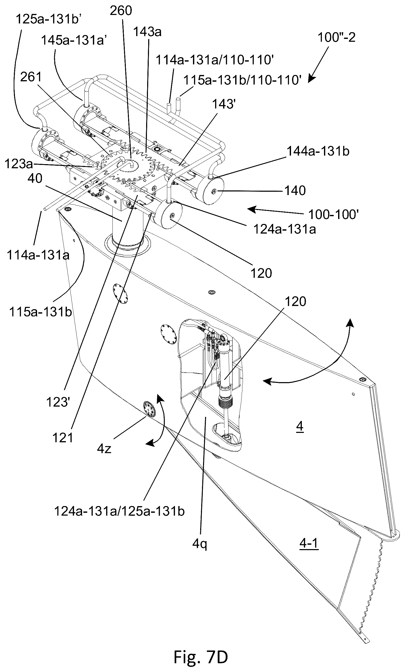 Patent US12134446 Figure 16 – Active roll stabilisation system for vessels