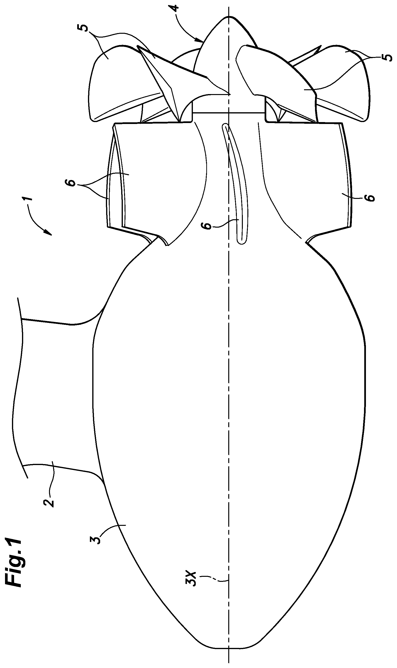 Patent US12134453 Figure 1 – Pod propulsion device