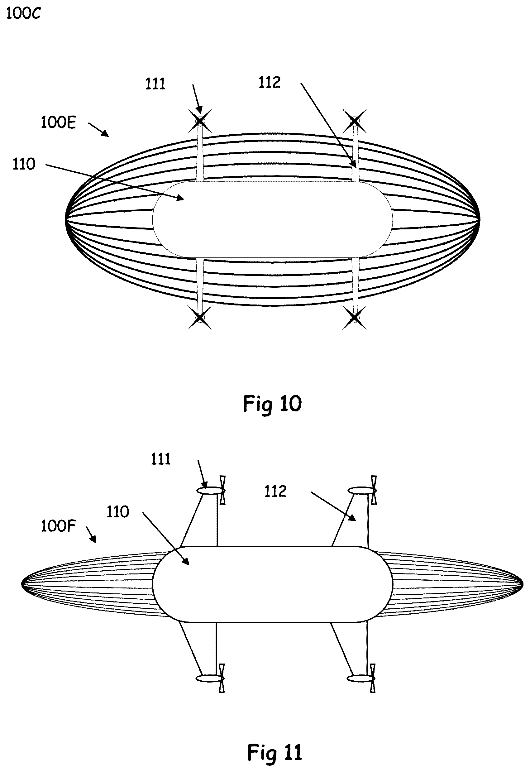 Patent US12134457 Figure 5 – Configurable buoyancy and geometry (CBAG) airship