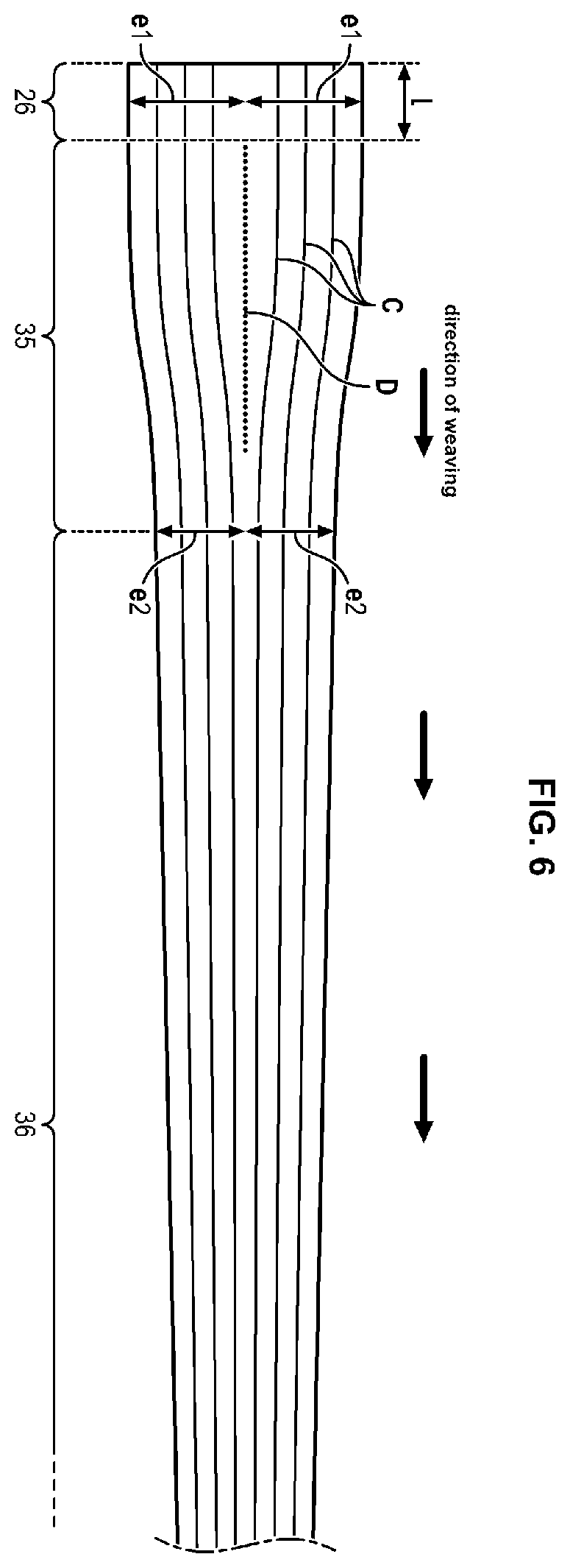 Patent US12134460 Figure 6 – Blade comprising a composite material structure and associated manufacturing method