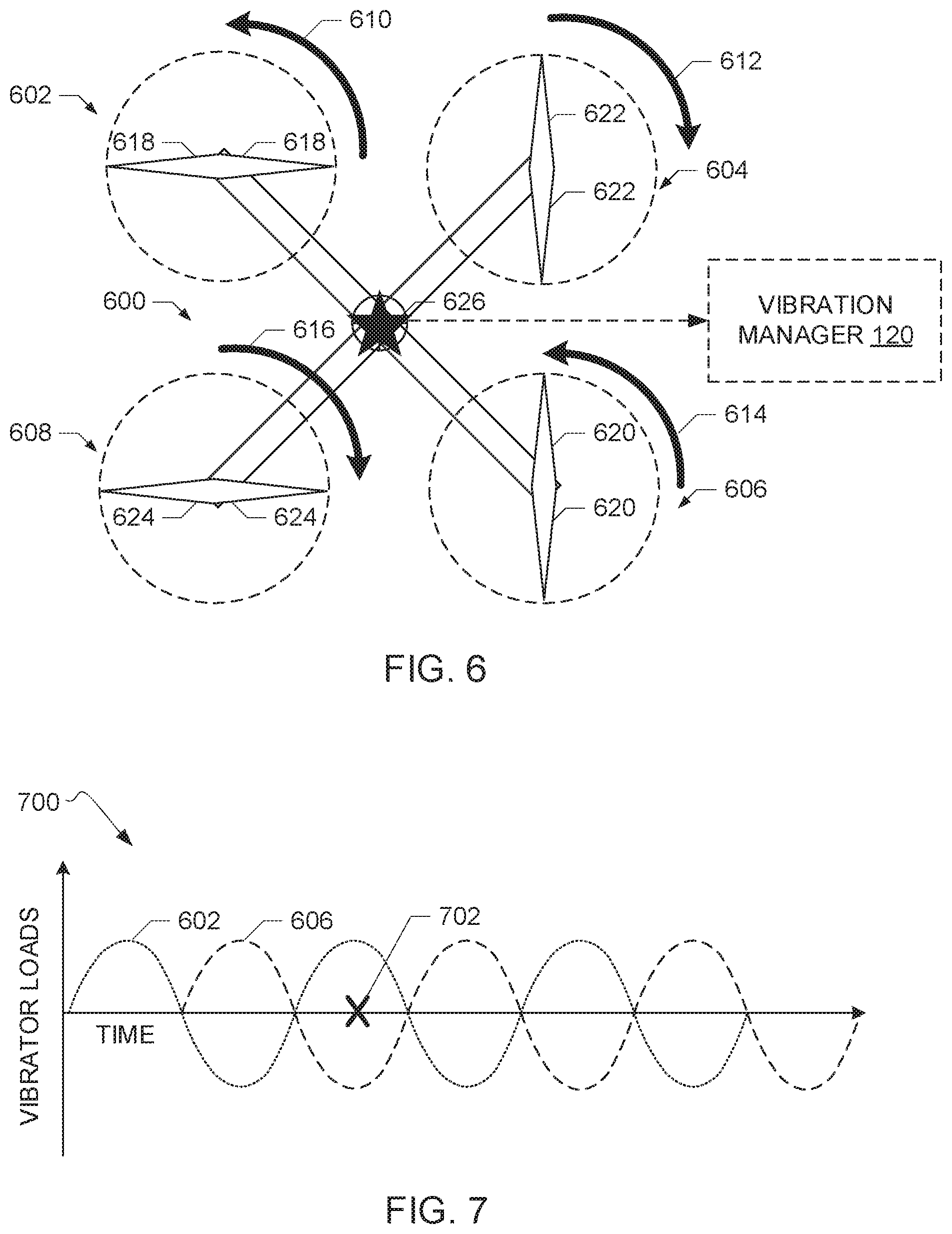 Patent US12134461 Figure 6 – Apparatus for controlling multi-rotor vehicle vibrations and related methods