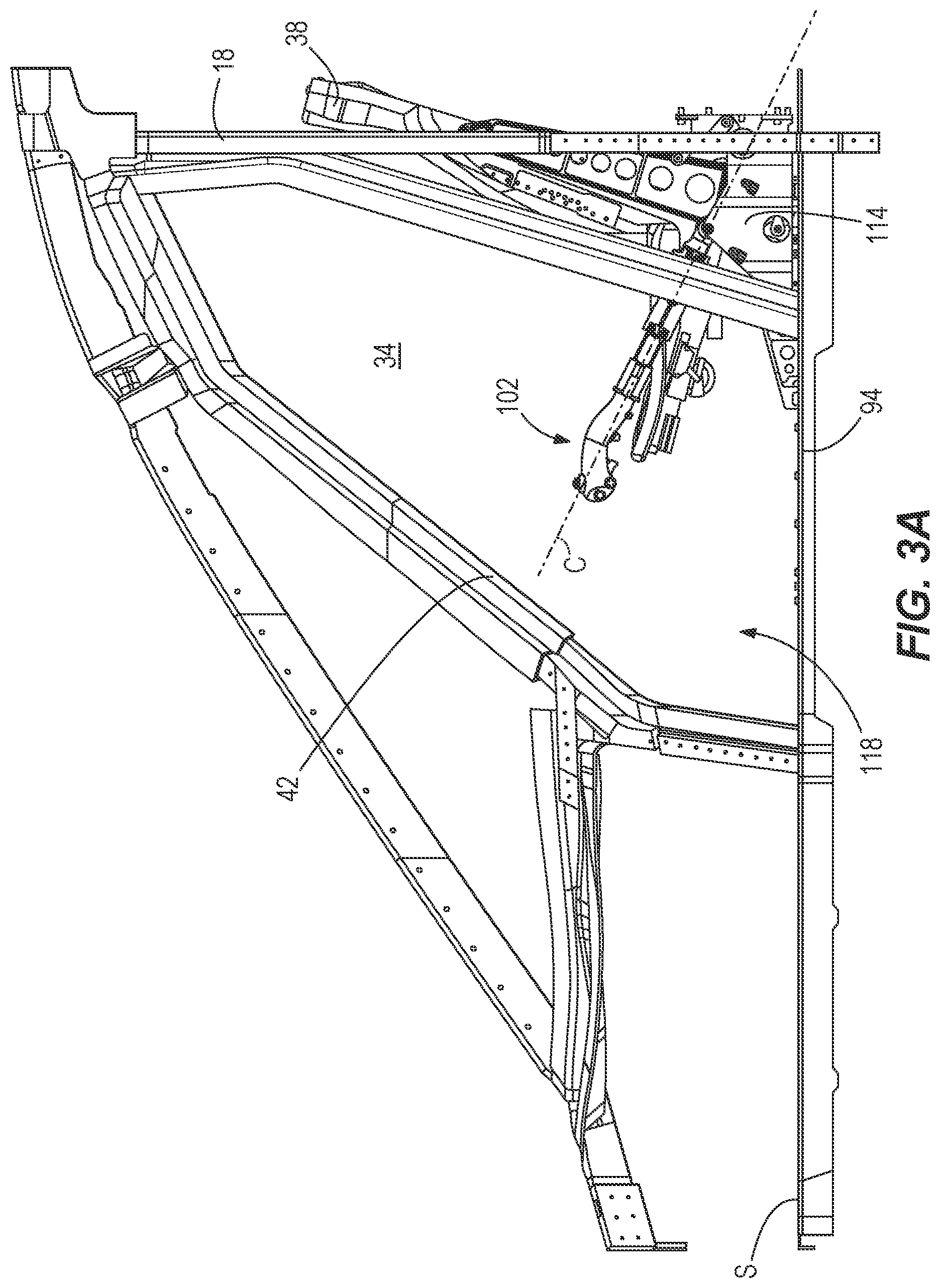 Patent US12134462 Figure 3 – Folding control stick and locking mechanism