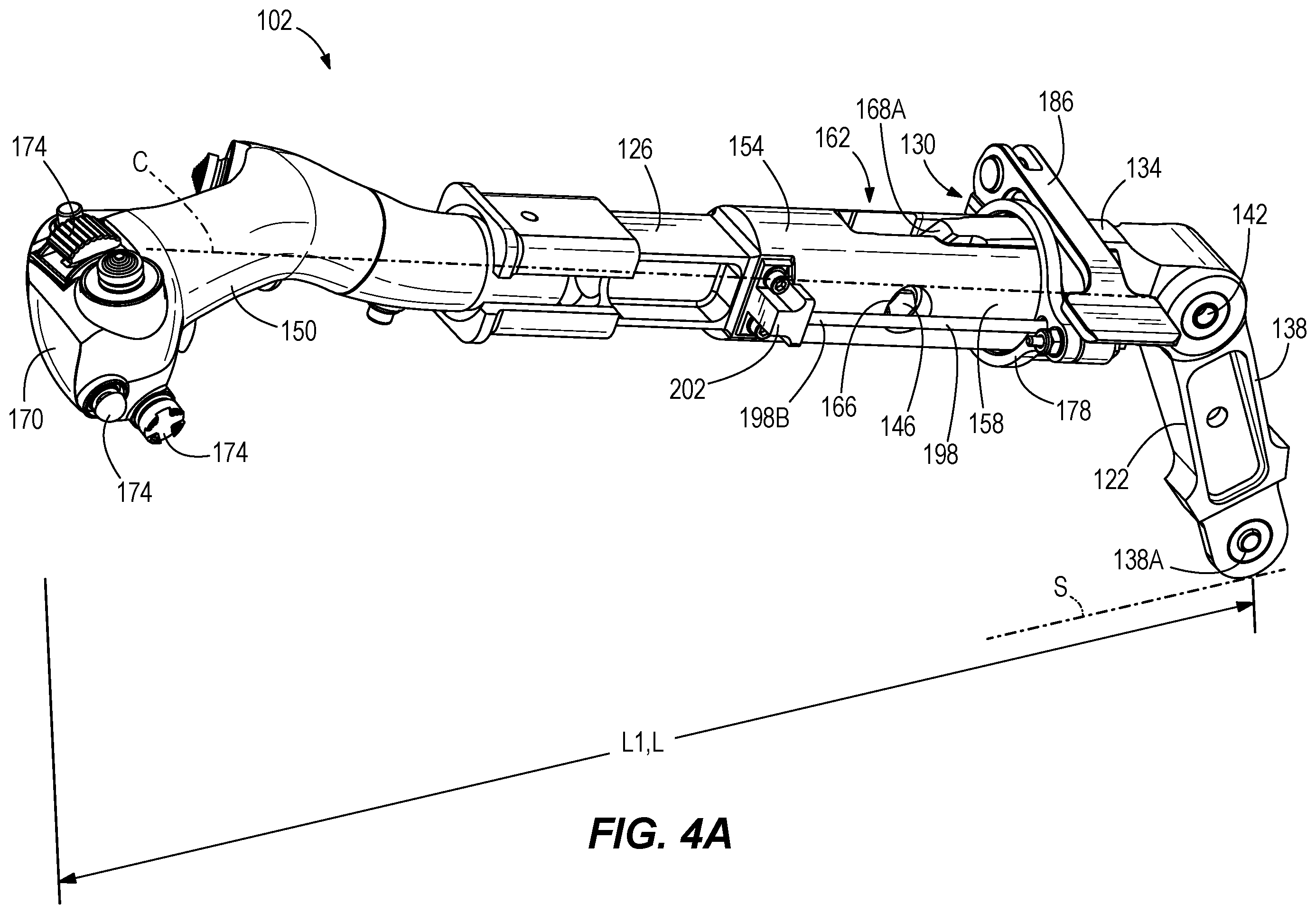 Patent US12134462 Figure 5 – Folding control stick and locking mechanism
