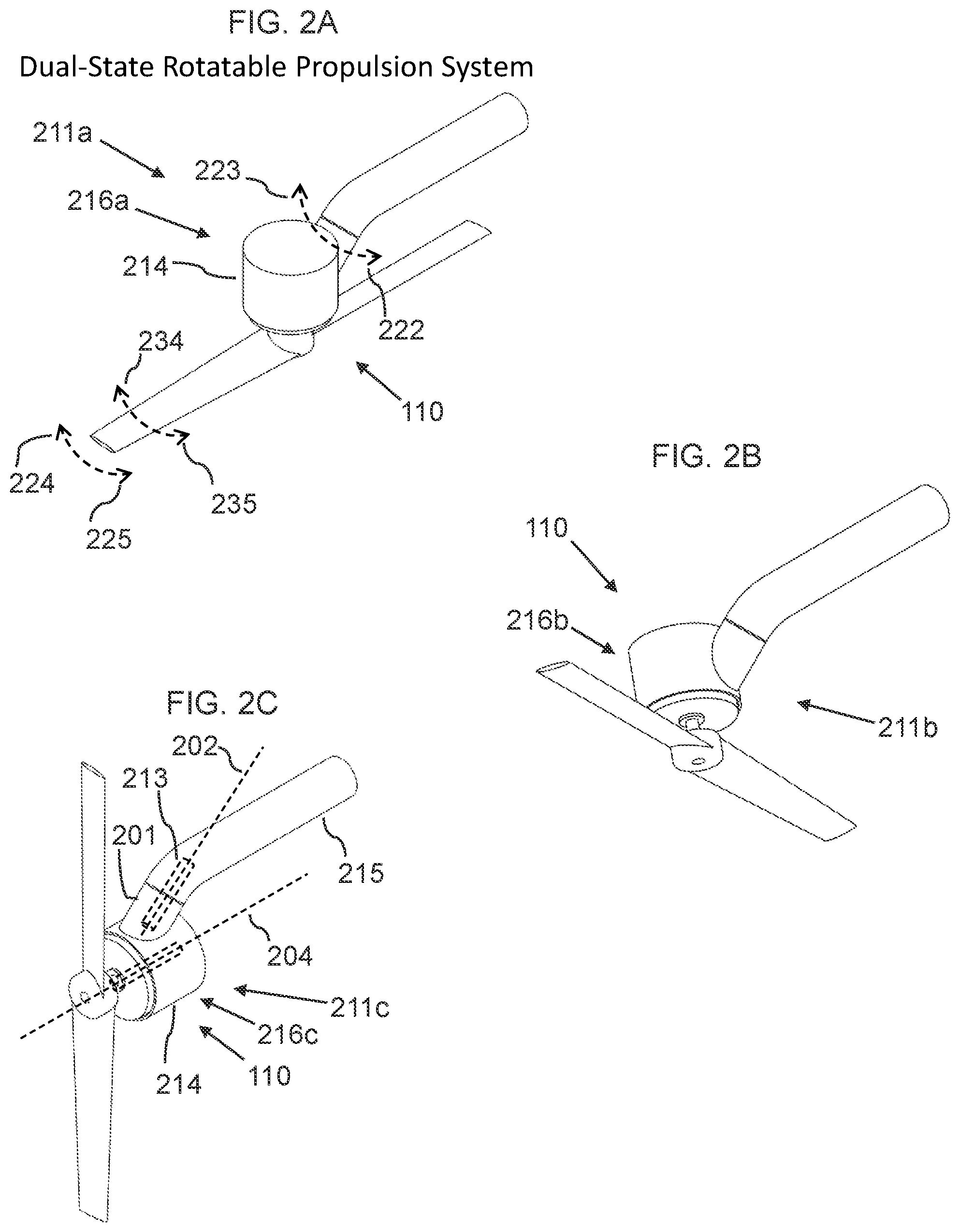 Patent US12134467 Figure 4 – Dual-state rotatable propulsion system